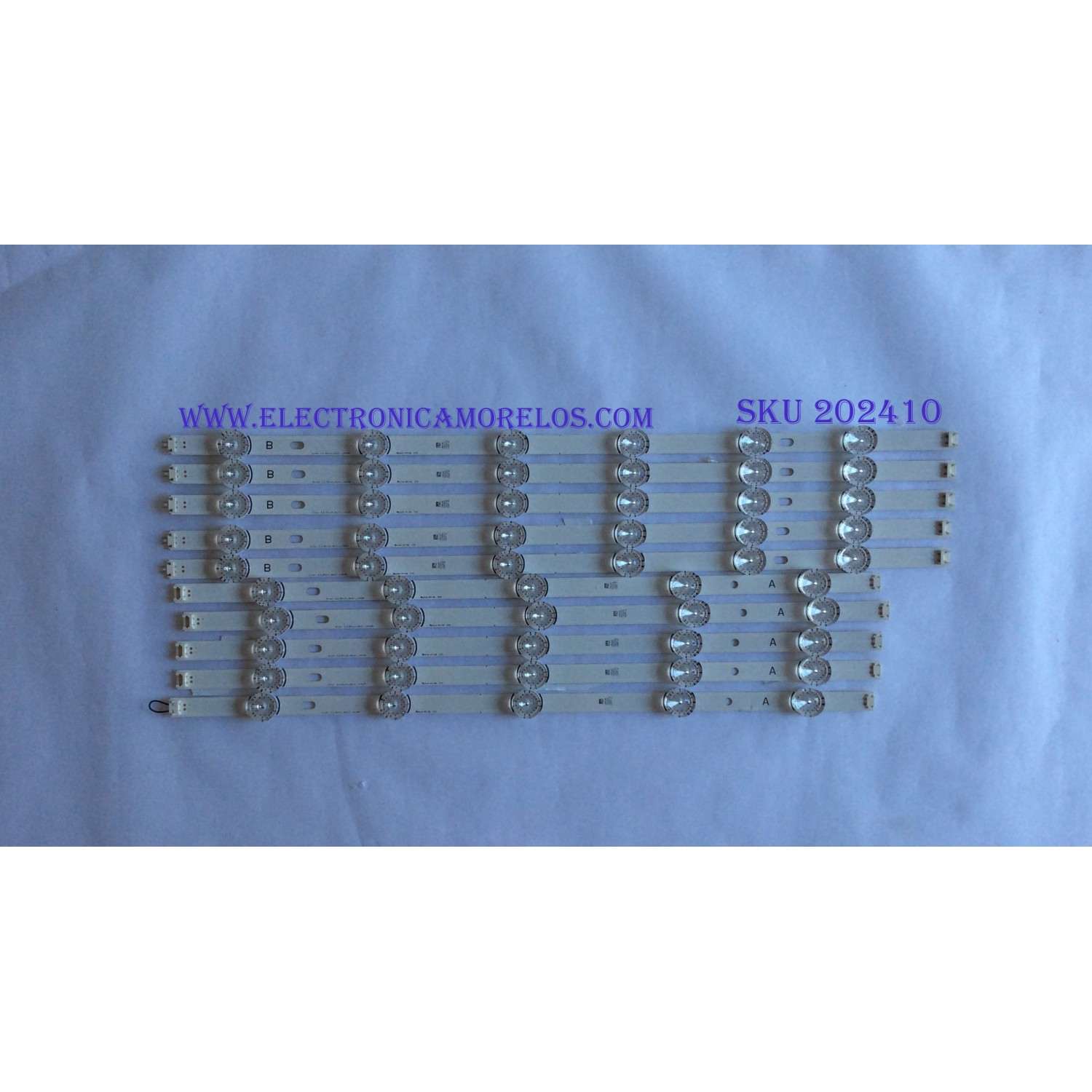 KIT DE LED´S PARA TV ( 10 PIEZAS ) / LG / DIRECT 3.0_55INCH_REV0.1_140428 / 25Q1A  / PANEL HC550DUN-VSHS3-11XX / MODELO 55"