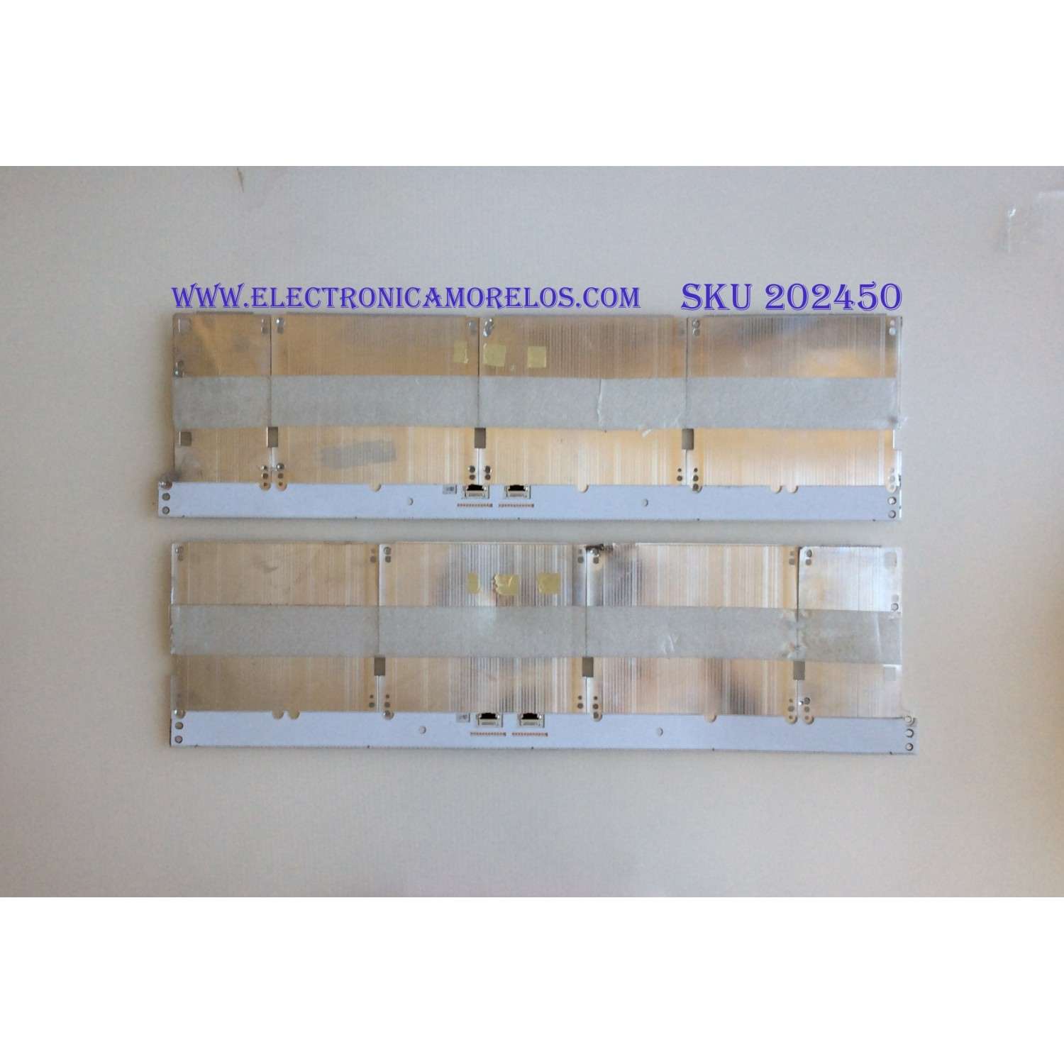 KIT DE LED´S PARA TV ( 2 PIEZAS ) / SAMSUNG / BN96-42156A / PANEL CY-QM065FLLV2H / MODELO QN65Q7FAMFXZA FA02 / QN65Q7CAMFXZA / MAS MODELOS EN DESCRIPCION / 71 CM X 20 CM / 