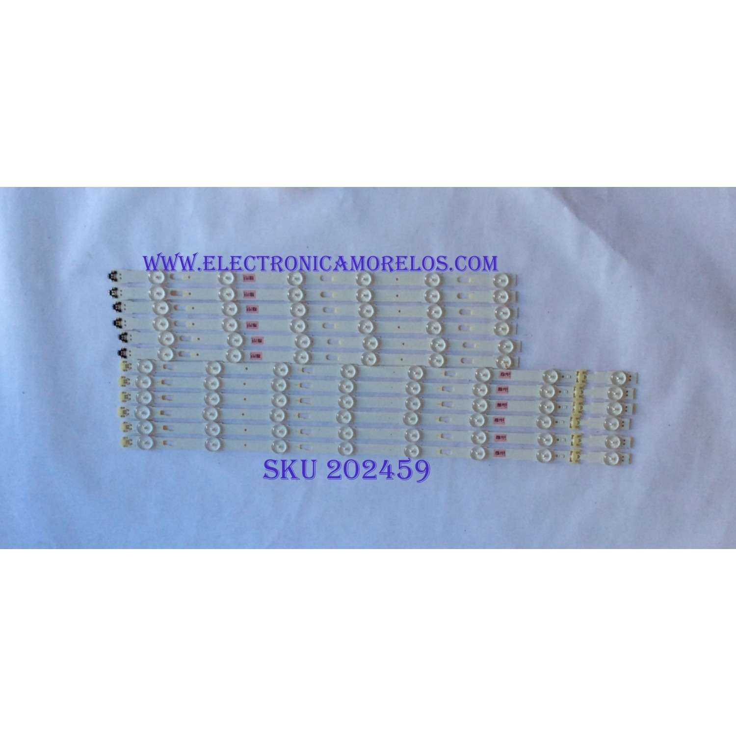 KIT DE LED'S PARA TV SAMSUNG (12 PIEZAS) / NUMERO DE PARTE BN96-40099A / BN96-40100A / V5DU-550DCA-R1 / V5DU-550DCB-R1 / PANEL CY-WM055HGHV2H / MODELO UN55MU6490 / UN55MU6490FXZA CA02