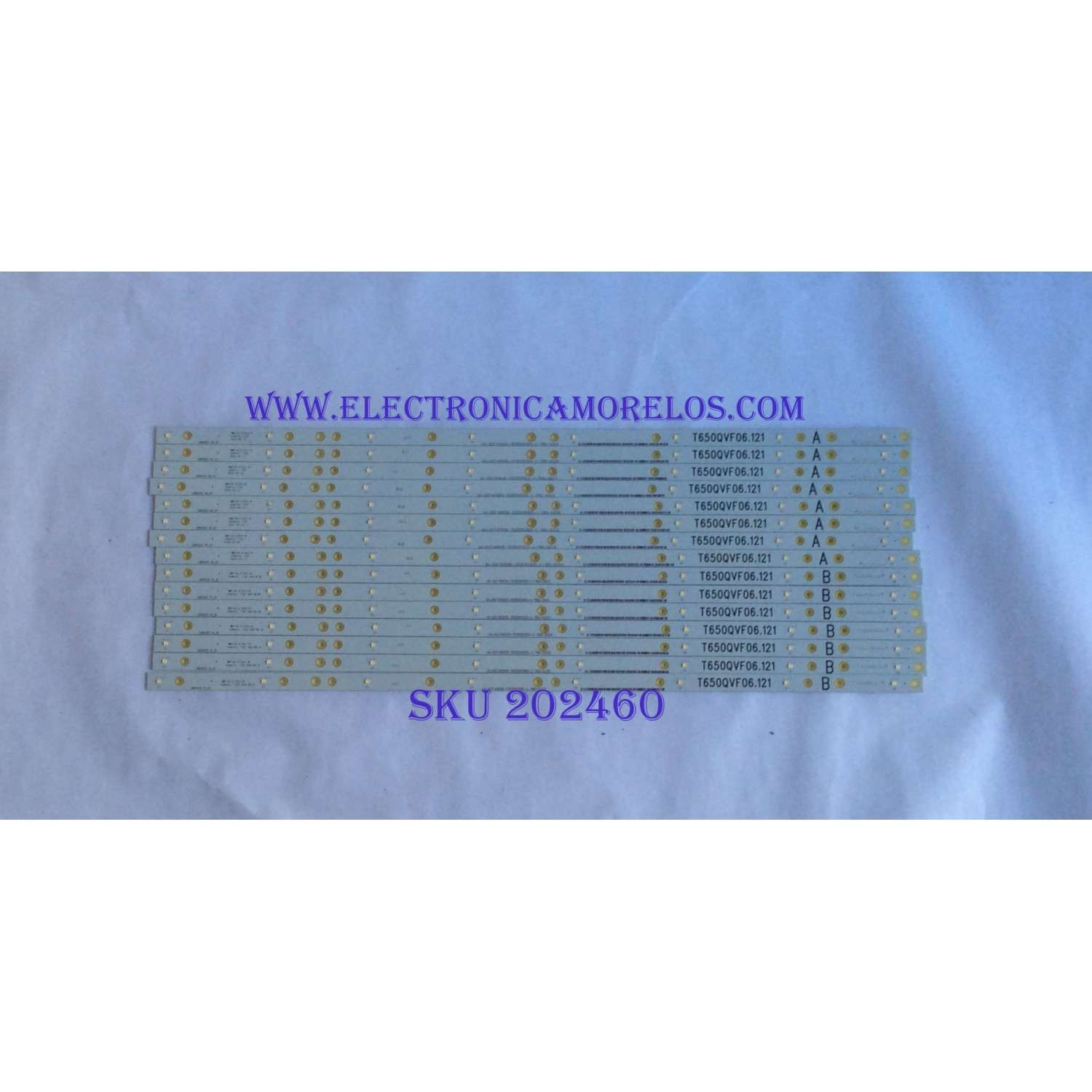 KIT DE LED'S PARA TV / VIZIO / T650QVF06.121 / LB65053 / PANEL T650QVF06 / MODELO P65-E1