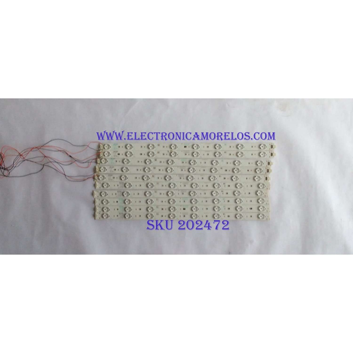 KIT DE LED'S PARA TV (10 PIEZAS) / CPC F 94V0 / F302Z08WCA / F302Z10WCA / F320Z07WCA / F302Z12WCA / PANEL V460HJ1 / MODELO
