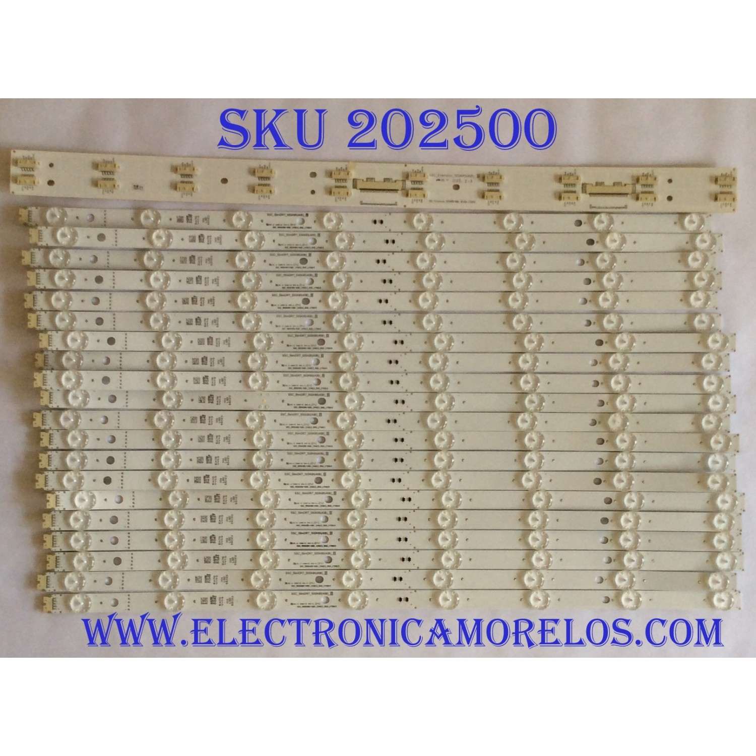 KIT DE LED`S PARA TV (20 PIEZAS) / LG EAJ64449 / 55SK85(40B) / SSC_55SK85(40B)_CASE2_R00_170915 / SSC_SlimDRT_55SK85(40B) _S / PANEL HC550DQB-SLUA5-214X / MODELO 55SM9000PUA / 55SM9000PUA.BUSYLJR