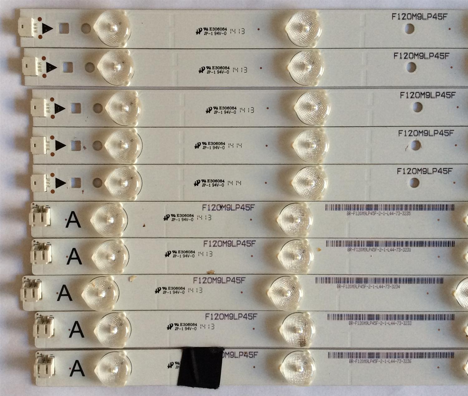 KIT DE LED`S PARA TV ((INCOMPLETO SOLO 10 PIEZAS)) / JVC IC-C-VZAA65D390A / IC-D-VZAA65D390C / IC-D-VZAA65D390B / F120M9LP45F / E306084 / 098101022173 / 098101022174 / BR-F120M9LP45F-2-4-L11-75 / 098101022175 / PANEL T650HVN05.0 / MODELO EM65FTR - Imagen 2