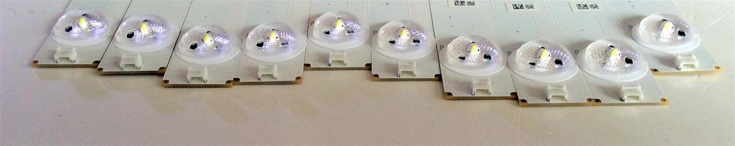 KIT DE LED´S PARA TV / NOTA IMPORTANTE:KIT CUENTA ORIGINALMENTE DE 11 PIEZAS (INCOMPLETO SOLO 10 PIEZAS) / HISENSE / INSIGNIA SVH55AA2_REV05_7LED_130719 / SVH550AA2 / 130719 / PANEL HD550DF-B57\S4\BBY/ MODELO S55K20DG / 55K23DG / 55K23DGW / NS-55D550NA15 - Imagen 2