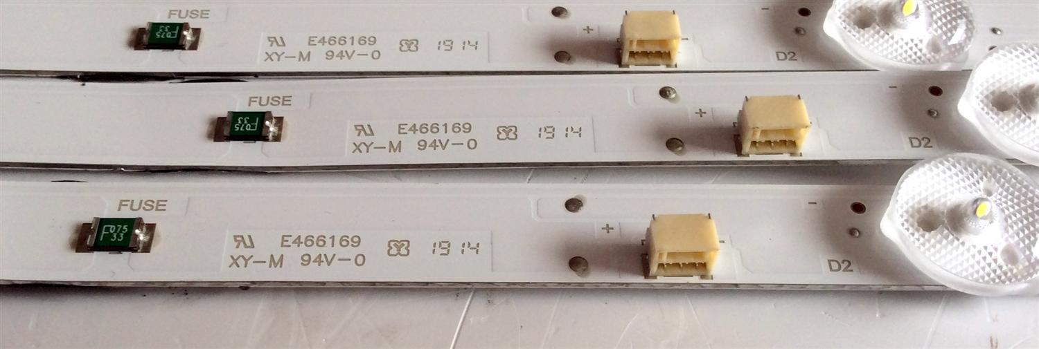 KIT DE LED'S PARA TV SAMSUNG (3 PIEZAS) / NUMERO DE PARTE IC-A-VZAA32DA12 / 09810100K115 / E466169 / PANEL HV320FHB-N10 / MODELO UN32N5300 / UN32N5300AFXZA RC03 - Imagen 3