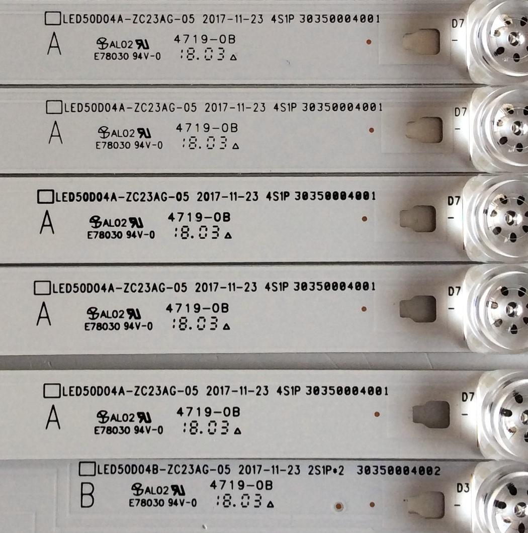 KIT DE LED´S PARA TV / NOTA IMPORTANTE:KIT CUENTA ORIGINALMENTE DE 9 PIEZAS (INCOMPLETO SOLO 8 PIEZAS) / INSIGNIA LED50D04A-ZC23AG-05 / LED50D04B-ZC23AG-05 / 30350004002 / 30350004001 / 180302B3 / 1010205841/42-4 / PANEL T500HVN07.5 / MODELO NS-50D510NA19 - Imagen 3