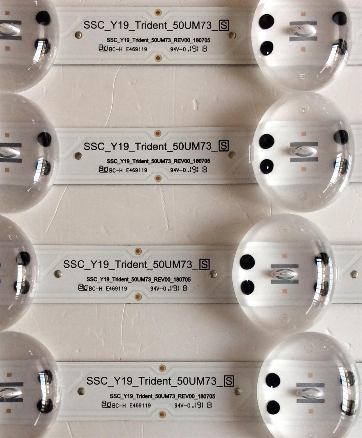 KIT DE LED´S PARA TV LG (4 PIEZAS) / NUMERO DE PARTE EAV64592201 / SSC_Y19_Trident_50UM73_S / SSC_Y19_Trident_50UM73 / SSC_Y19_Trident_50UM73_REV00_180705 / PANEL'S NC500DQG-VXHX3 / NC500DQG-VXHX7 / NC500DQG-VXHX5 / HC500DQN-VCXL1 / MODELOS 50UN7300 - Imagen 2