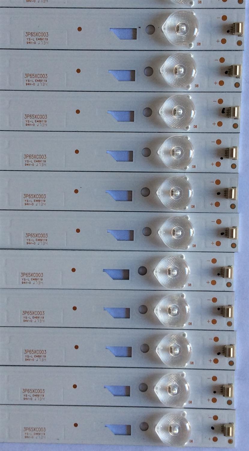 KIT DE LED'S PARA TV RCA (12 PIEZAS) / 0365TC008 / 3P65XC003 / 3P65XC004 / HSCQ7 / PANEL C650U17-E68-5 / MODELO RTRU6527-US - Imagen 2