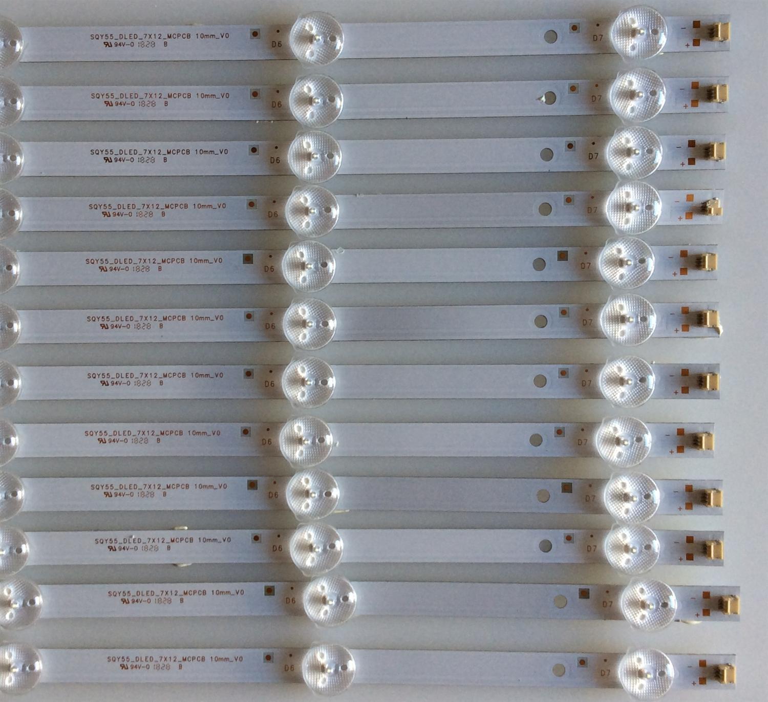 KIT DE LED'S  PARA TV ATYME (12 PIEZAS) / SQY55_DLED_7X12_MCPCB / AE0110457 / PANEL HV550QUB-N4D / HV550QUB-N5A / MODELO 550AM7UD / RTU5540-B - Imagen 3