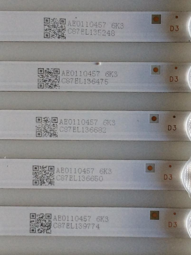 KIT DE LED'S  PARA TV ATYME (12 PIEZAS) / SQY55_DLED_7X12_MCPCB / AE0110457 / PANEL HV550QUB-N4D / HV550QUB-N5A / MODELO 550AM7UD / RTU5540-B - Imagen 2