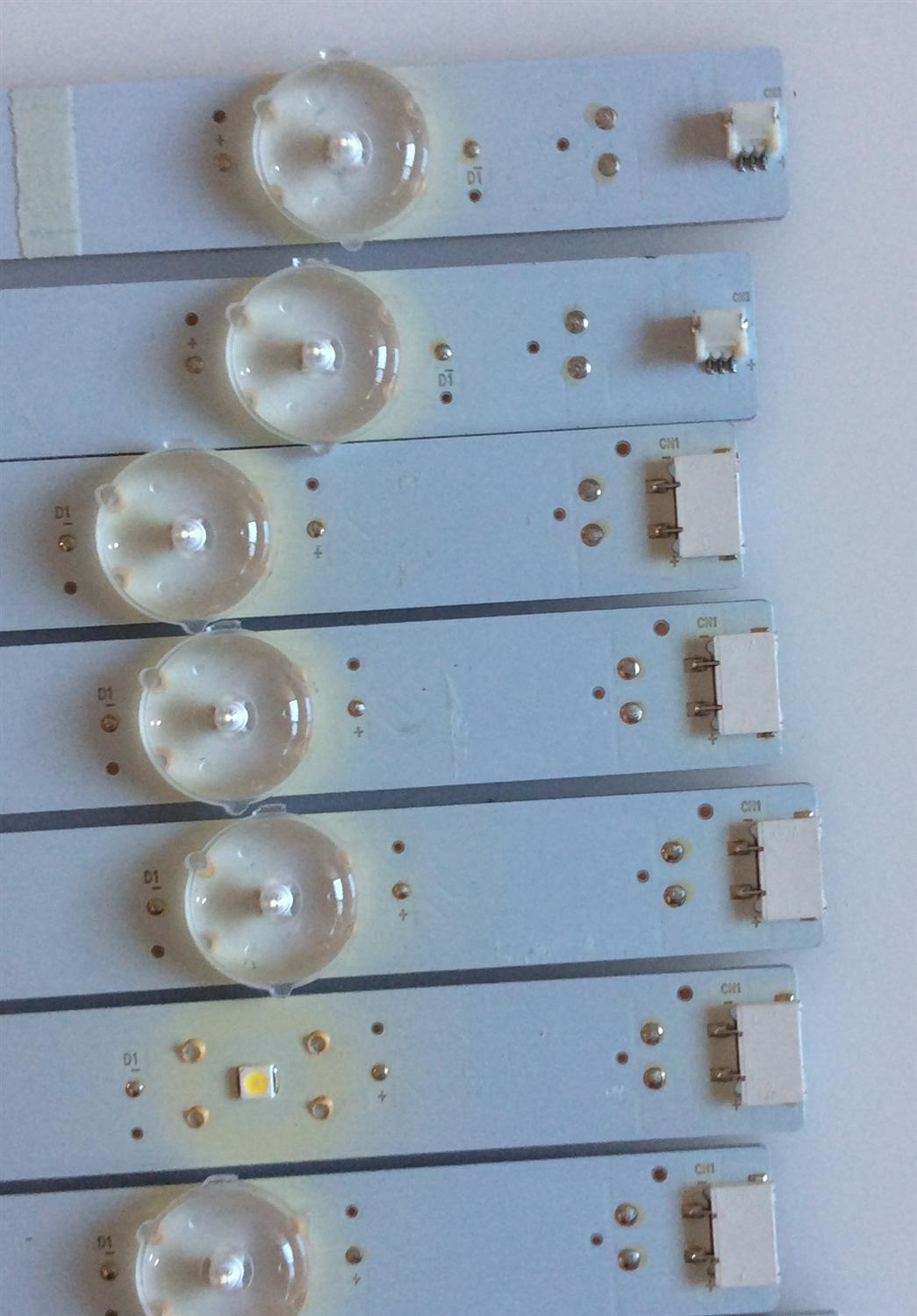 KIT DE LED'S PARA TV VIZIO (9 PIEZAS) / LB75011 / LB75011 V1_06 / PANEL V750DK1-QS3 / 10262000231 / MODELOS E75-E3 LFTIGRAT / E75-E3 LFTIGRLT / NOTA IMPORTANTE:KIT CUENTA ORIGINALMENTE DE 14 PIEZAS ((INCOMPLETO SOLO 9 PIEZAS)) - Imagen 2