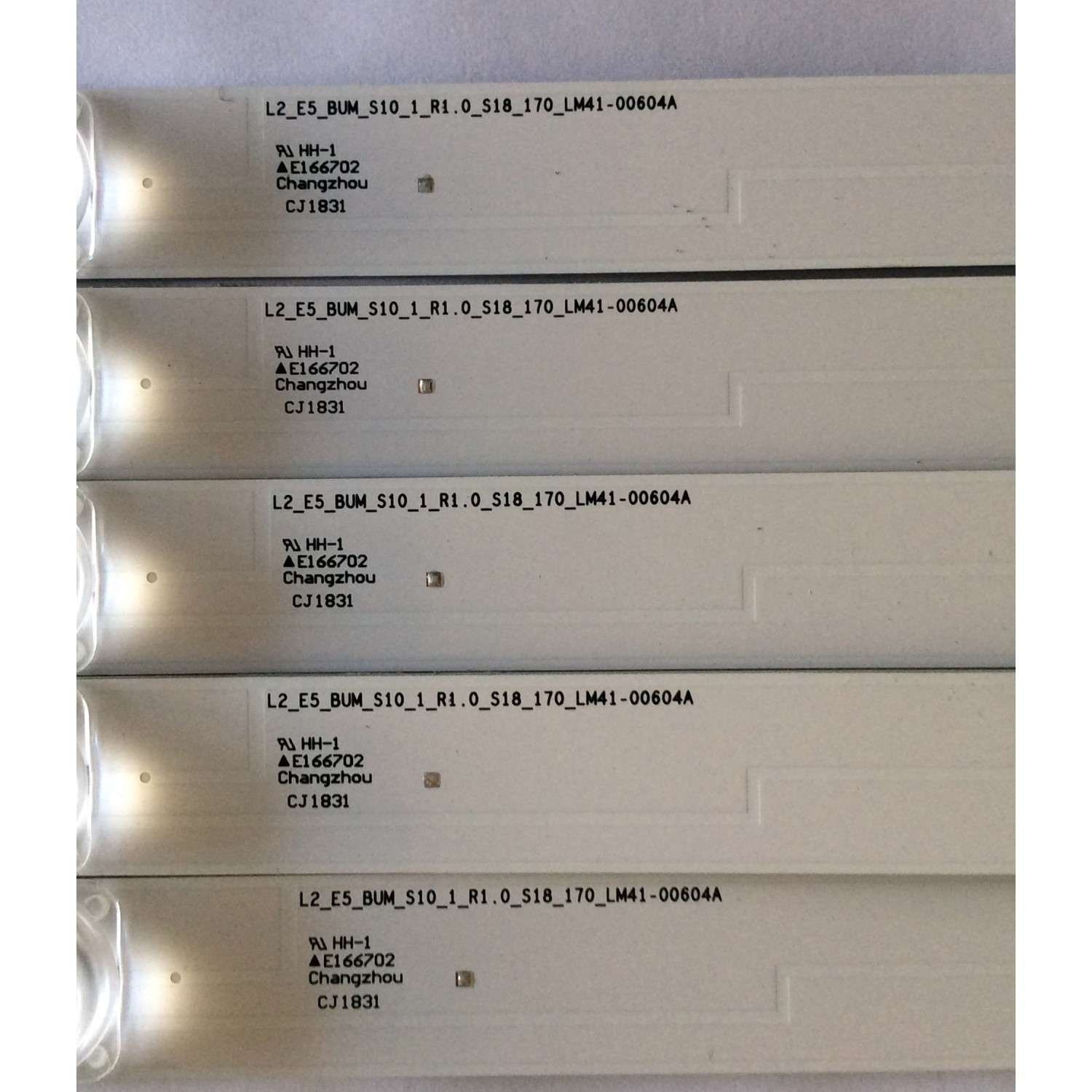 KIT DE LED'S PARA TV (5 PIEZAS) / SHARP 1187274 / L2_E5_BUM_S10_1_R1.0_S18_170_LM41-00604A  / E166702 / LM41-00604A / PANEL HD550S1U51-T0L1\S2\GM\ROH / MODELO LC-55Q620U / MIDEN 1.6 METROS - Imagen 2