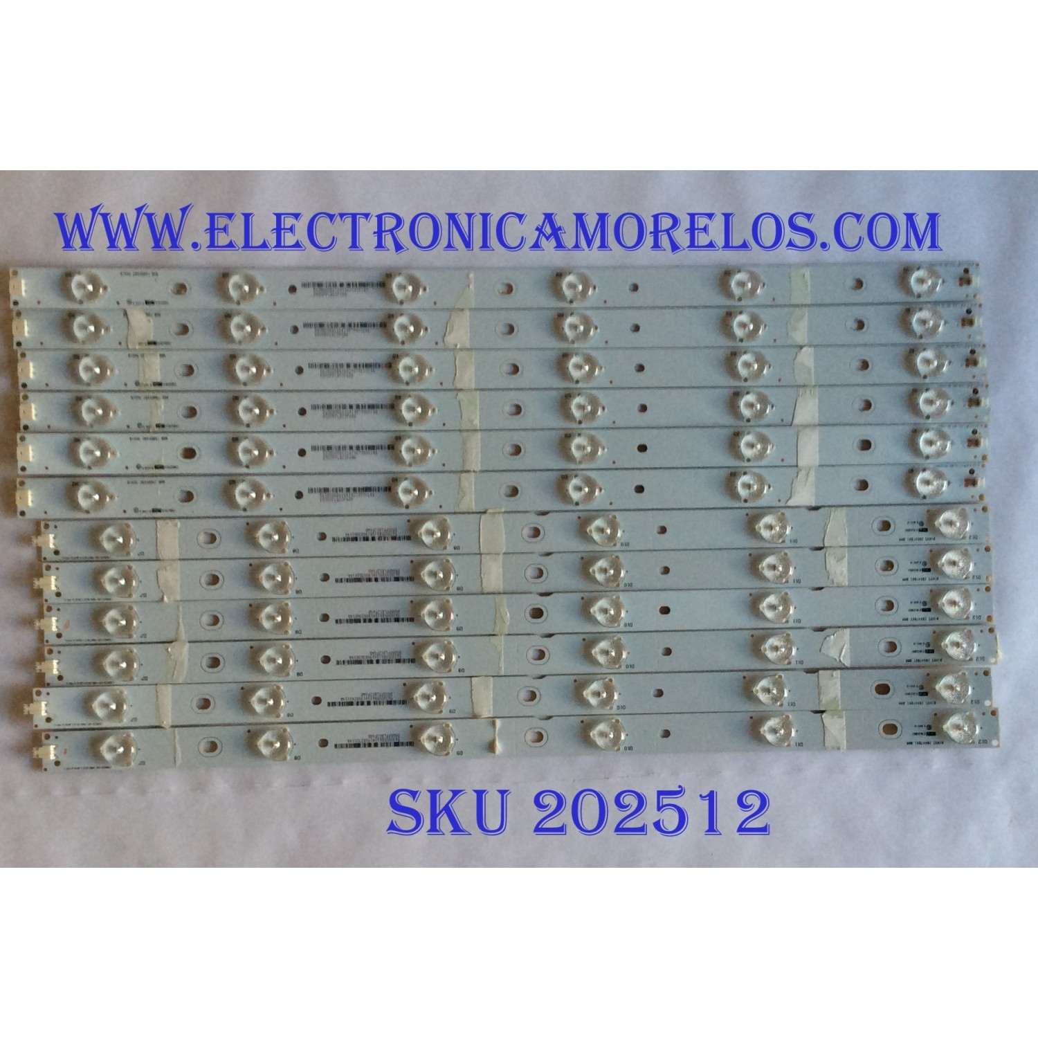KIT DE LED`S PARA TV (12 PIEZAS) / VIZIO 130823-WS-480-012 / 01H95 / 204701.0MM / 204801.0MM / 5638005B65G41 / 130823-WS-480-012-Lakers-A4-L / 130823-WS-480-012-Lkers-A4-R / D505PFLBC2F6AD / D505PFLBC2F6BD / MODELO E480I-B2 / E480I-B2 LWZQP0DQ