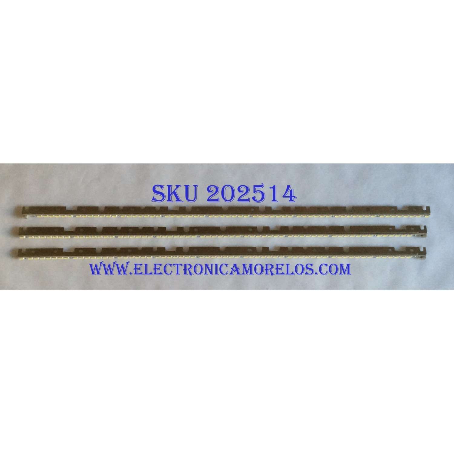 KIT DE LED`S PARA TV / NOTA IMPORTANTE:KIT CUENTA ORIGINALMENTE DE 4 PIEZAS ((INCOMPLETO SLO 3 PIEZAS)) / SONY RUNTK4338TP / 109-015-52 / SLED / AE4660A / 090907 Rev.1 / SLEDAE4660A090907 Rev.1 /  PANEL LK460D3LA9S / MODELO KDL-46NX800