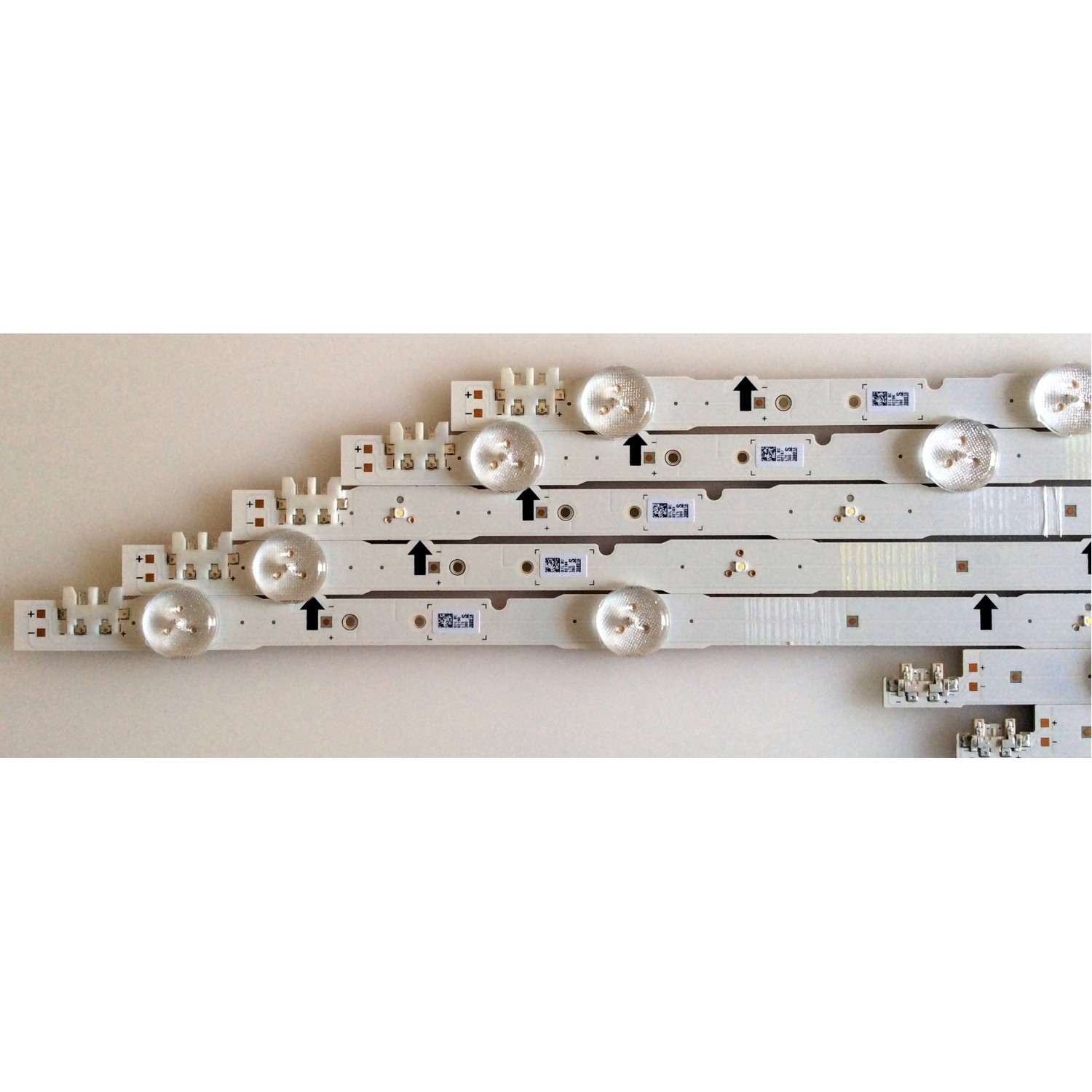 KIT DE LED`S PARA TV (INCOMPLETO SOLO 10 PIEZAS) / SAMSUNG BN96-38891A / BN96-38892A / LM41-00099E / LM41-00099D / 2014SVS48F / 13119NHF / PANEL CY-GH048BGLV6H / MODELOS LH48RMD / UA48H5500 / UN48H5500 / UE48H5570 / HG48AC695 / MAS MODELOS EN DESCRIPCION - Imagen 3
