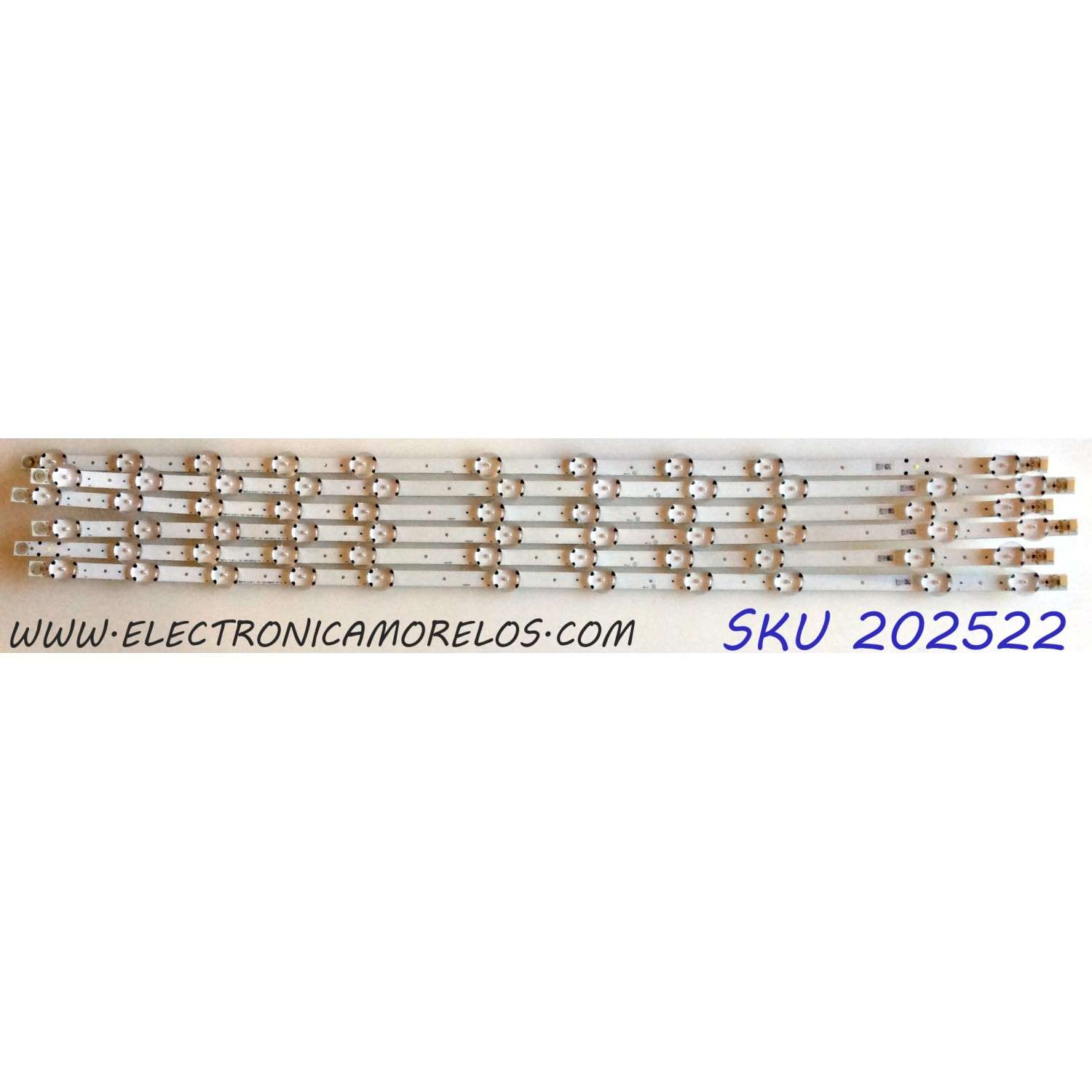 KIT DE LED`S PARA TV (6 PIEZAS) / PHILIPS UDULEDWRE002 / 65W11S1P / UQA26Ha0A / URC26HZ0A/ UDULEDWRE002 REV 0.2 D8 / UQA2 / 6Ha0A / URC2 / 6HZ0A / PANEL UBD85XG / MODELO 65PFL5603/F7