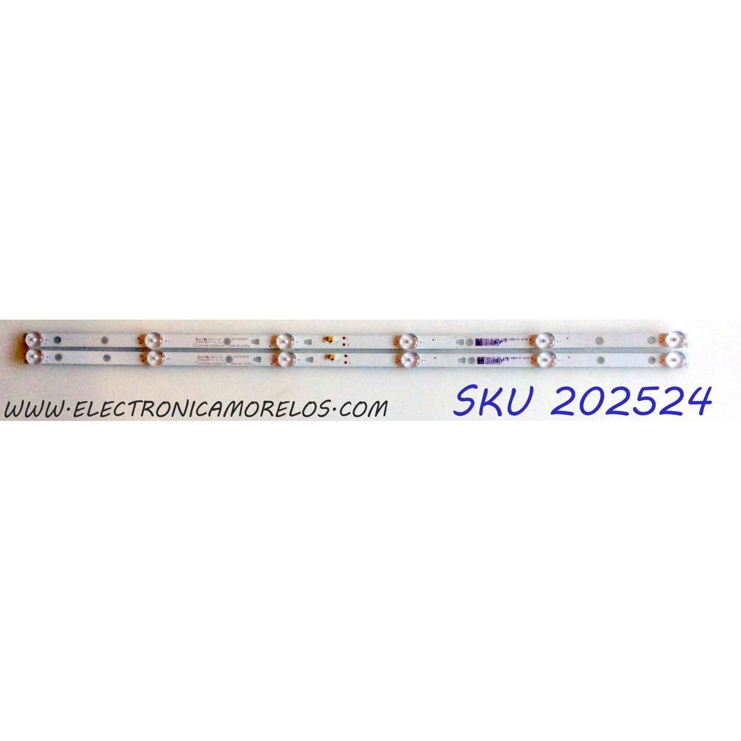 KIT DE LED`S PARA TV (2 PIEZAS) / INSIGNIA LED32D06-ZC22AG-05 / 30332006003 / 1010295726-2 / 190429BF2 / E78030 / 5621-A0 / 2018-09-25 6S1P / C22/D/34 / 145-150/3.0-3.1 / PANEL V320BJ8-Q01-C1 / MODELO NS-32D22NA20