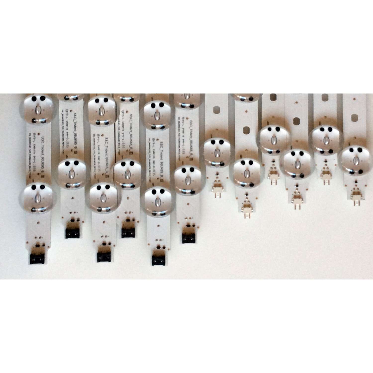 KIT DE LED`S PARA TV LG (12 PIEZAS) / EAV64092001 / EAV64091901 /  SSSSC_TRIDENT_86UK65_B_S / SSC_86UK65(LGD)_6LED_SVL860A03A / SSC_86UK65 / SVL860A03B / PANEL'S HC860DQF-SLUR1 / HC860DQF-SLUR3 / HC860DQF-SLUR5 / MODELOS 86UK6570PUB / 86UM8070AUB - Imagen 4