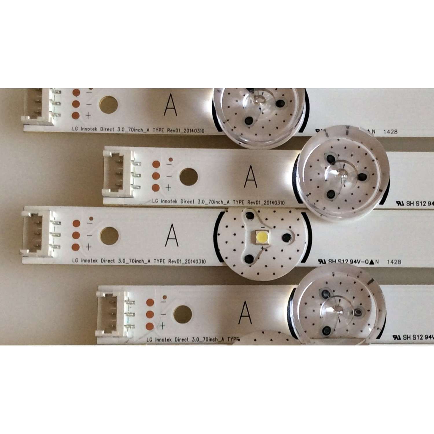 KIT DE LEDS PARA TV LG 24 PIEZAS / NUMERO DE PARTE LG Innotek Direct 3.0_70inch_A TYPE Rev01_20140310 / LG Innotek Direct 3.0_70inch_B TYPE Rev01_20140310 / LG Innotek Direct 3.0_70inch_C TYPE Rev01_20140310 / PANEL HC700CUF-VHHD1 / MODELO 70LB7100-UC - Imagen 3