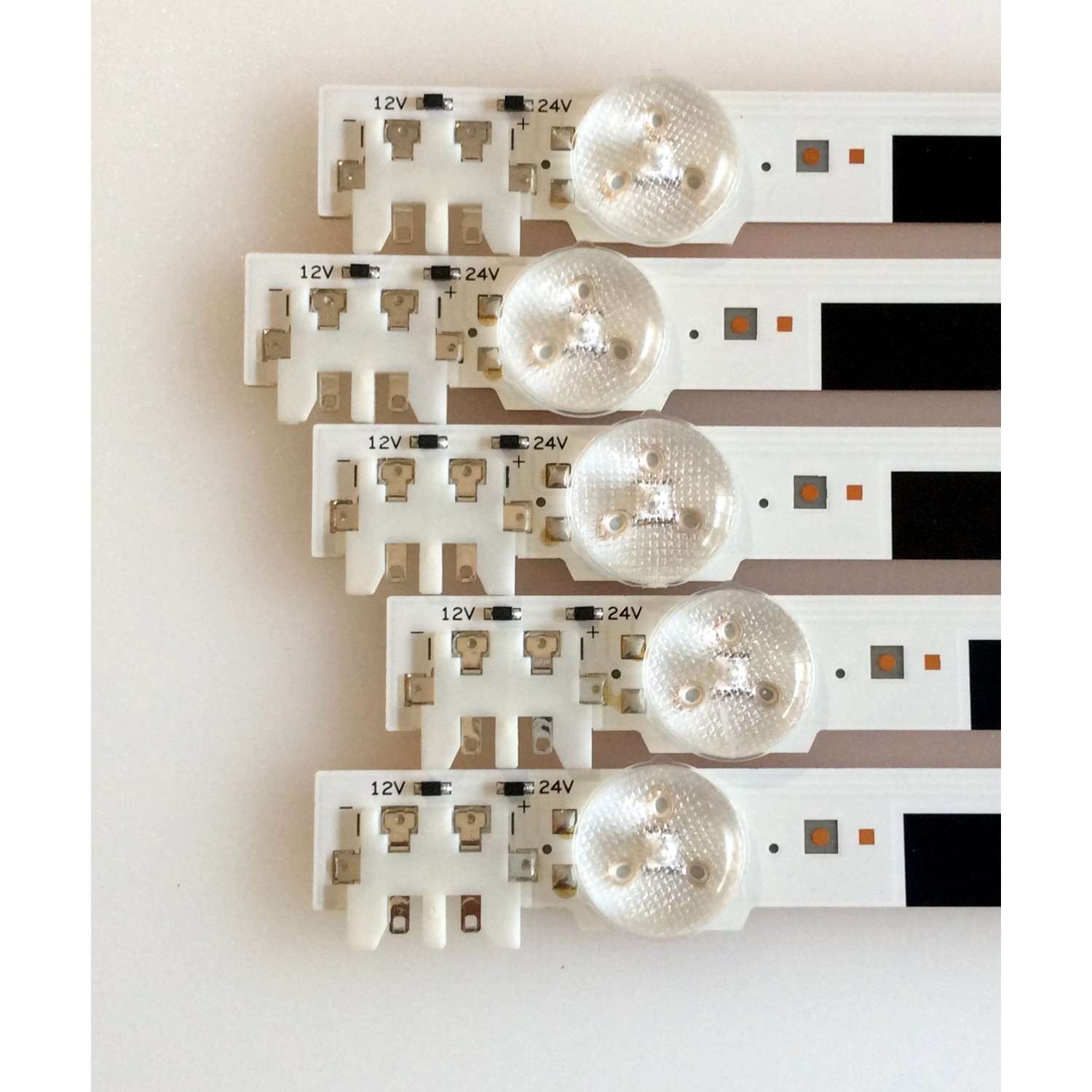 KIT DE LEDS PARA TV SONY (( INCOMPLETO 14 PIEZAS, ORIGINALMENTE CONSTA DE 16 PIEZAS )) / NUMERO DE PARTE 60526216-2525-0117 / PANEL V750DK1-QS3 / MODELO XBR-75Z9D / XBR75Z9D - Imagen 4
