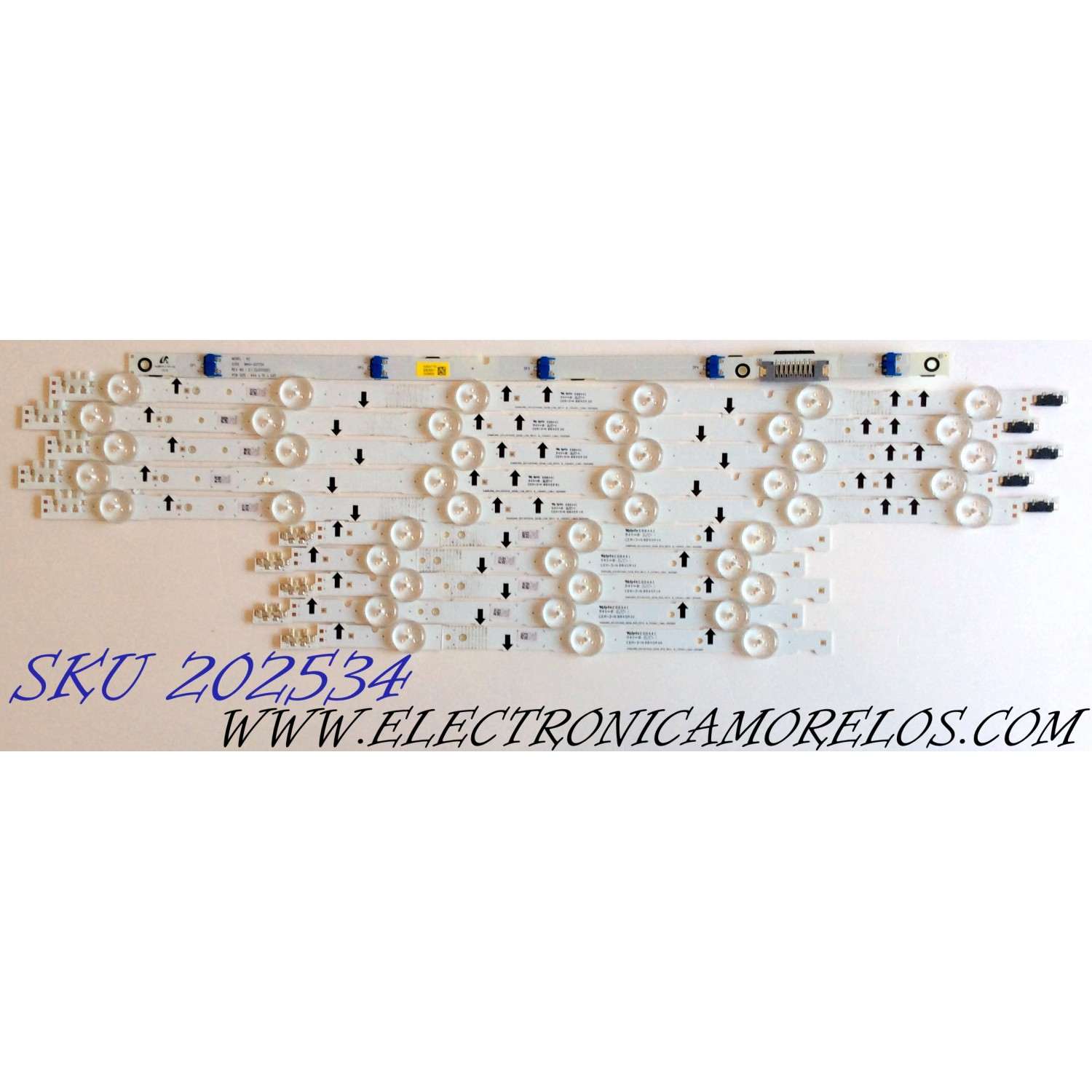 KIT DE LED`S PARA TV (10 PIEZAS) / SAMSUNG BN96-38889A / BN96-38890A / LM41-00099H / LM41-00099K / 30417A / BN41-02172A / 2014SVS40 / PANEL´S CY-GH040BGLVPH / CY-GH040BGLV6H / CY-GH040BGLVVH / CY-GH040BGLVXH / TODOS LOS MODELOS COMPATIBLES EN DESCRIPCIÓN