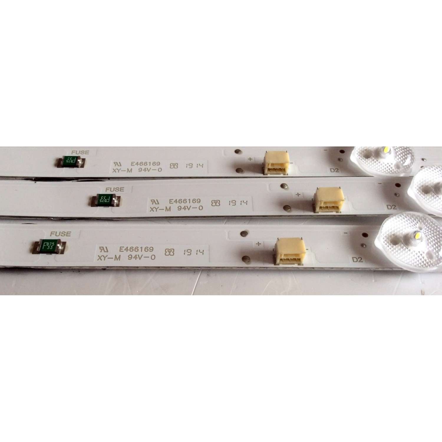 KIT DE LED'S PARA TV SAMSUNG (3 PIEZAS) / NUMERO DE PARTE IC-A-VZAA32DA12 / 09810100K115 / E466169 / PANEL HV320FHB-N10 / MODELO UN32N5300 / UN32N5300AFXZA RC03 - Imagen 3