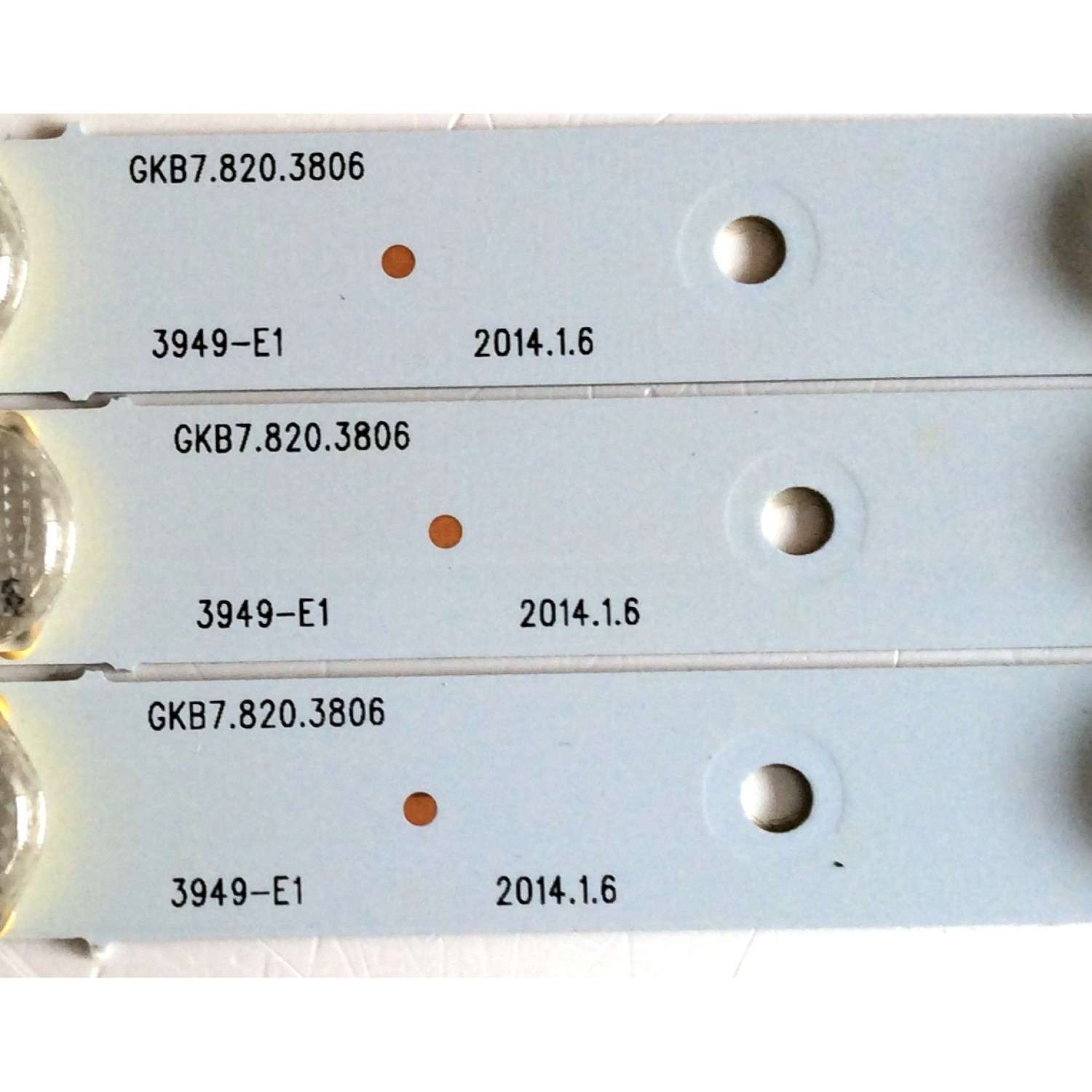 KIT DE LED´S PARA TV / NOTA IMPORTANTE:KIT CUENTA ORIGINALMENTE DE 4 PIEZAS (INCOMPLETO SOLO 3 PIEZAS) / ELEMENT GKB7.820.3806 / 40525-A3-F-92M30-J / 140526-96M32-JMD-168-Z1-B / PANEL´S D400D3-GG54-C0X / V400HJ6-PE1 / LC400J6E1K / MODELO ELEFW408 D140027 - Imagen 3
