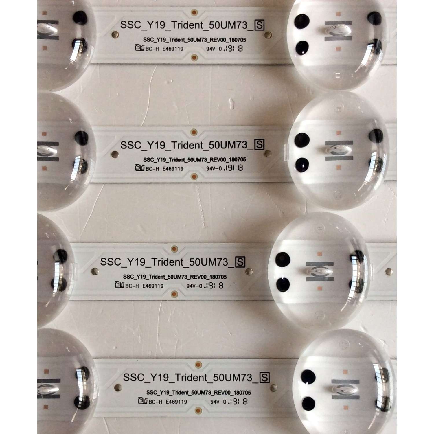 KIT DE LED´S PARA TV LG (4 PIEZAS) / NUMERO DE PARTE EAV64592201 / SSC_Y19_Trident_50UM73_S / SSC_Y19_Trident_50UM73 / SSC_Y19_Trident_50UM73_REV00_180705 / PANEL'S NC500DQG-VXHX3 / NC500DQG-VXHX7 / NC500DQG-VXHX5 / HC500DQN-VCXL1 / MODELOS 50UN7300 - Imagen 2