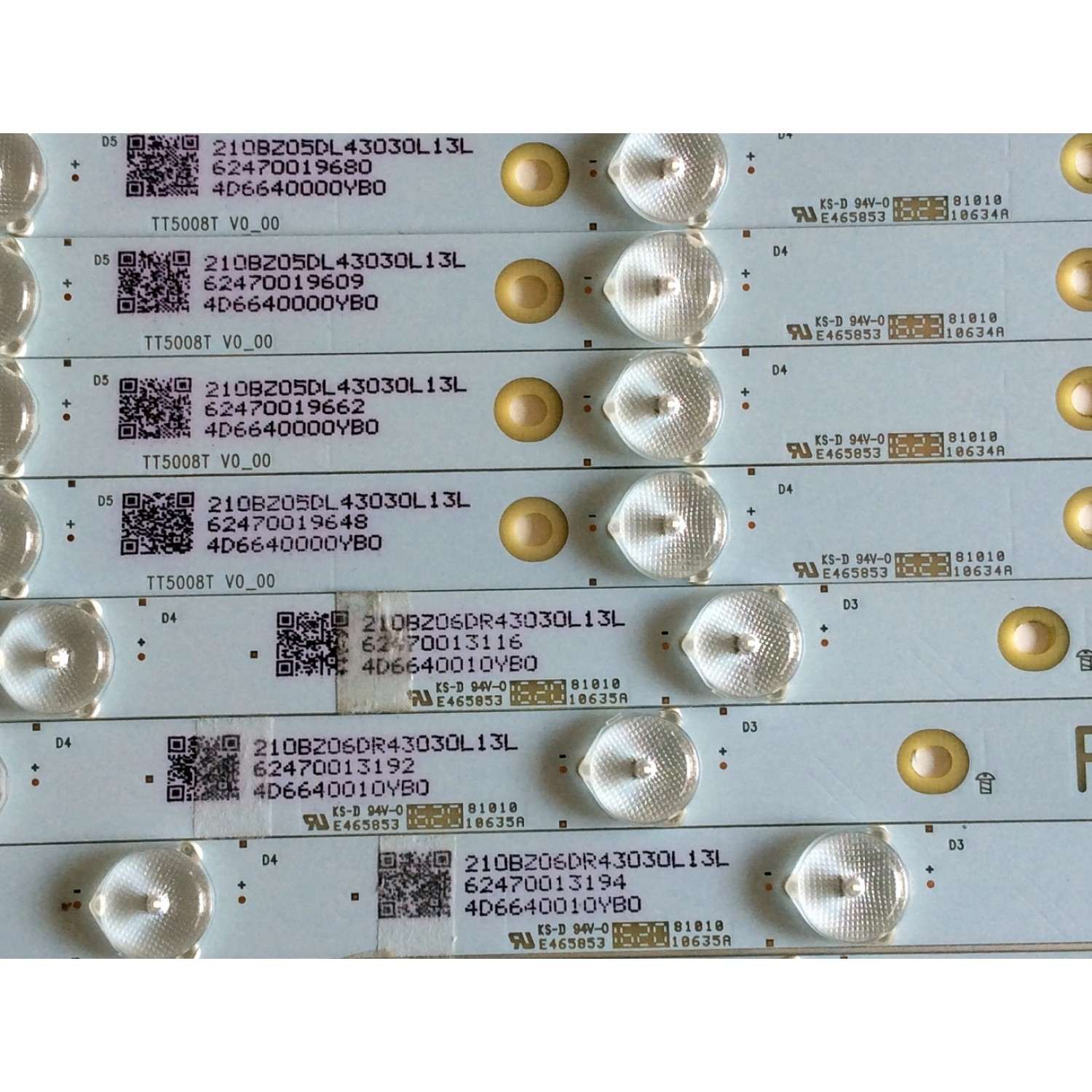 LEDS PARA TV SEIKI / NUMERO DE PARTE. 74.46T04.006-3-SN1 / PANEL T460HW08 V.D / MODELO SE461TS - Imagen 4