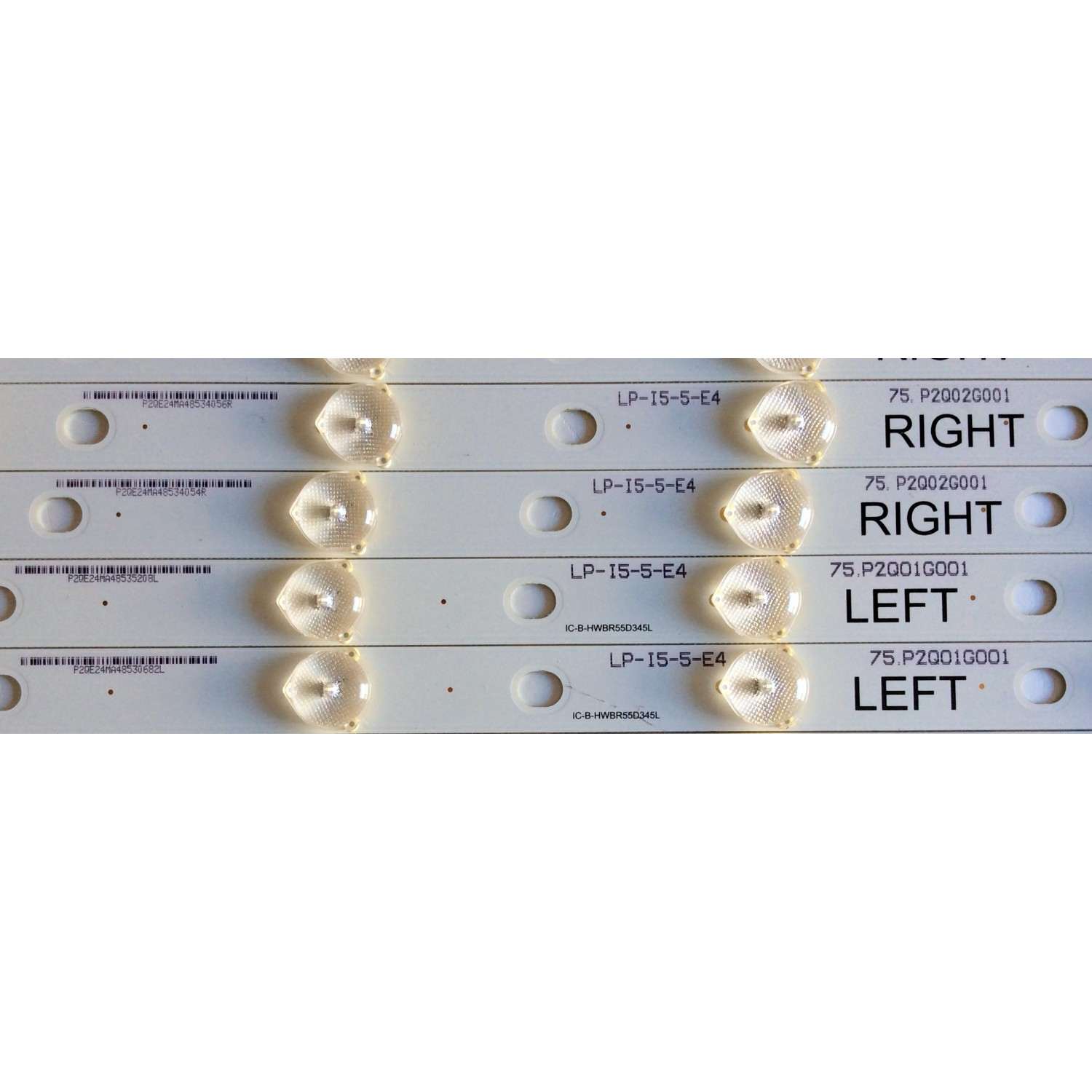 KIT DE LED´S PARA TV (16 PIEZAS) / PANASONIC IC-B-HWBR55D345 / IC-B-HWBR55D345R / IC-B-HWBR55D345L / 75.P2Q01G001 / 75.P2Q02G001 / LP-I5-5-E4 / P2QE24MA4853 / PANEL PAV5533-01 / MODELO TC-55AS530U - Imagen 2