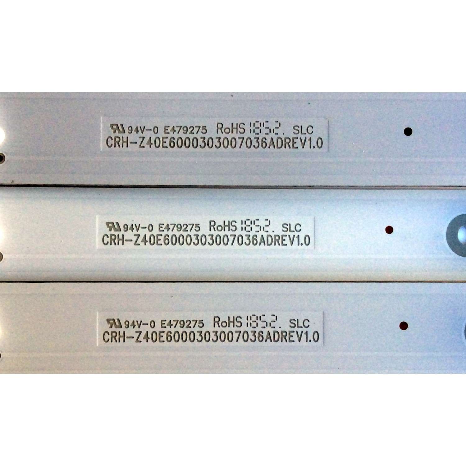 KIT DE LED´S PARA TV (3 PIEZAS) / RCA 40E6000 / LB-C400F16-E60-C-G01-XRD2 / CRH-Z40E6000303007036AD REV1.0 / CRH-Z40E6000303007036AD / E479275 / B181230A1CA / B18123OA1CA / Y162-L07-JA-2 / 208182 / PANEL C400F18-E61-C / MODELO RTR4060-B-US - Imagen 2
