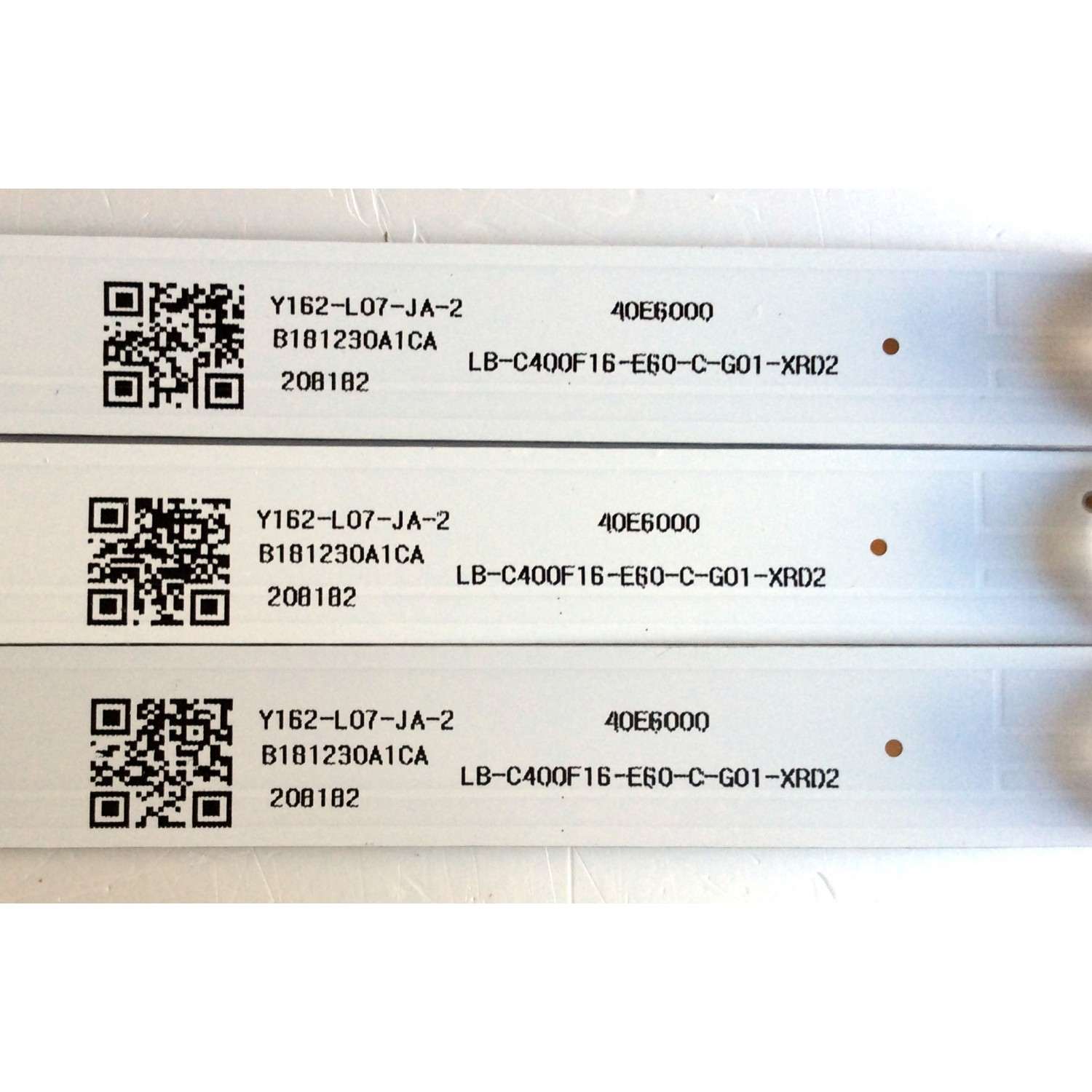KIT DE LED´S PARA TV (3 PIEZAS) / RCA 40E6000 / LB-C400F16-E60-C-G01-XRD2 / CRH-Z40E6000303007036AD REV1.0 / CRH-Z40E6000303007036AD / E479275 / B181230A1CA / B18123OA1CA / Y162-L07-JA-2 / 208182 / PANEL C400F18-E61-C / MODELO RTR4060-B-US - Imagen 3