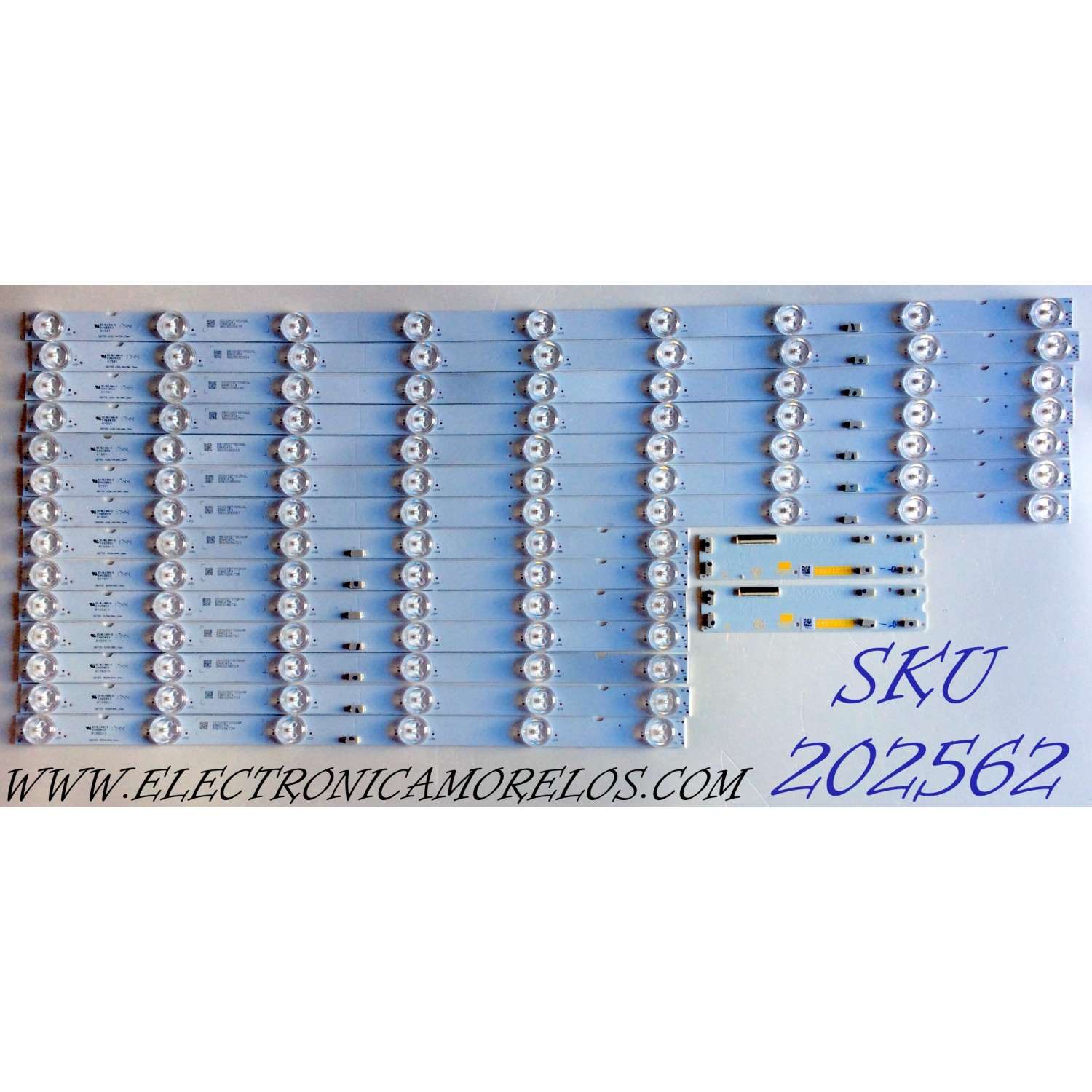 KIT DE LED´S PARA TV (14 PIEZAS) / SONY 189712711 / 55039D715SN0L / 55039D715SN0R / E465853 / 01S01 / 01S02-1 / SBT55 409*18*1.0mm / EAHC4T4 / KS-AL1 / E88441 / PANEL / MODELO