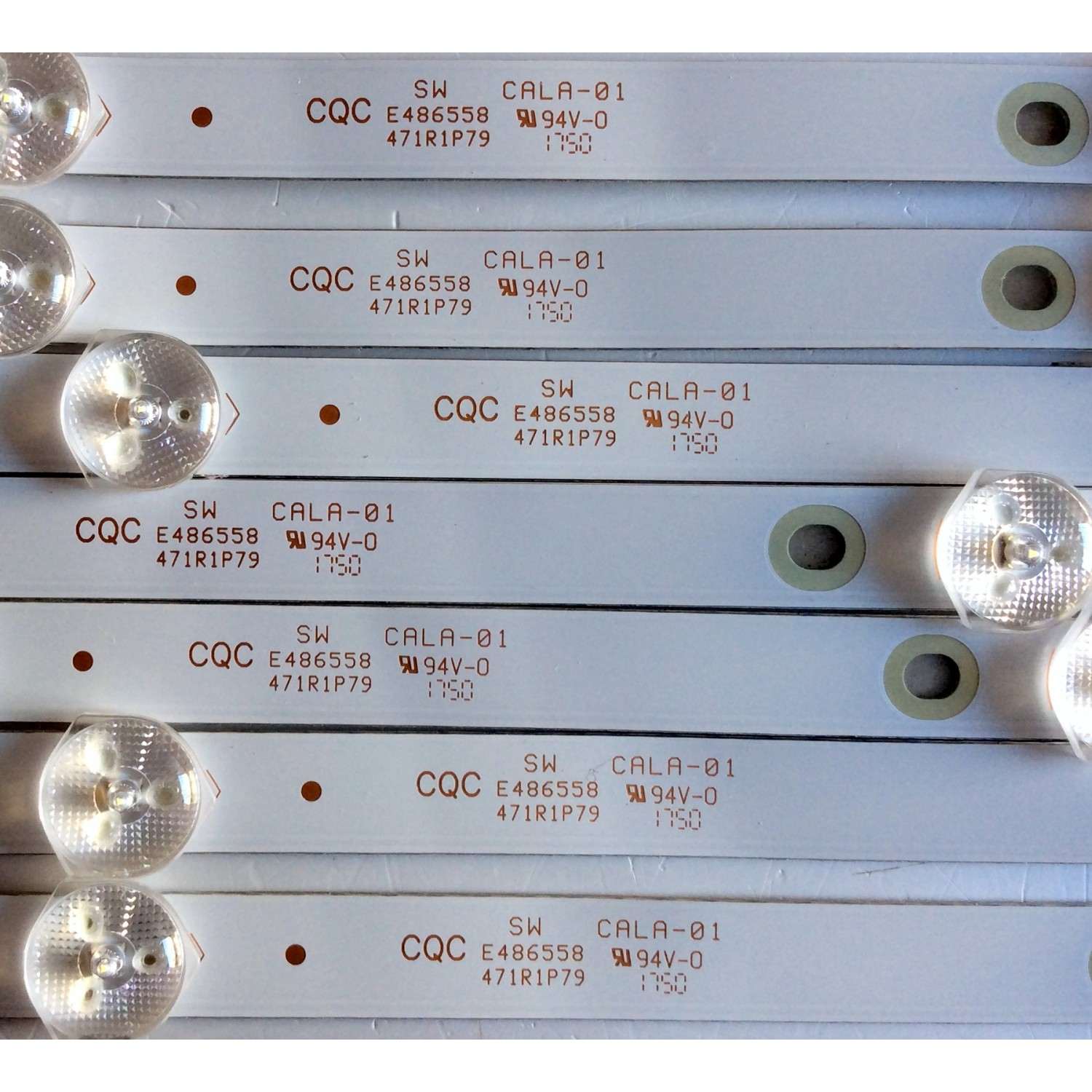 KIT DE LED´S PARA TV W BOX / NUMERO DE PARTE 4708-K55WDC-A2113N01 / K550WDC1 A2 / K550WDC117C098 / X-C71-K9-F15 / K550WDC1 / 471R1P79 / E486558 / CALA-01 / PANEL K550WDC2 / MODELO 0E-55LED4K - Imagen 3