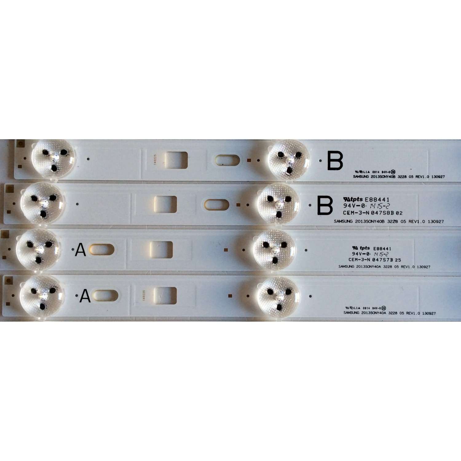 KIT DE LED´S PARA TV (10 PIEZAS) / SONY 1-889-701-11 (1-734-767-11) / 1-889-702-11 (1-734-767-11) / 047S8B 02 / 047S7B 25 / E88441 / SAMSUNG 2013SONY40A 3228 05 REV1.0 130927 / SAMSUNG 2013SONY40B / 130927 / PANEL NS4S400DND01 / MODELO KDL-40W600B - Imagen 2