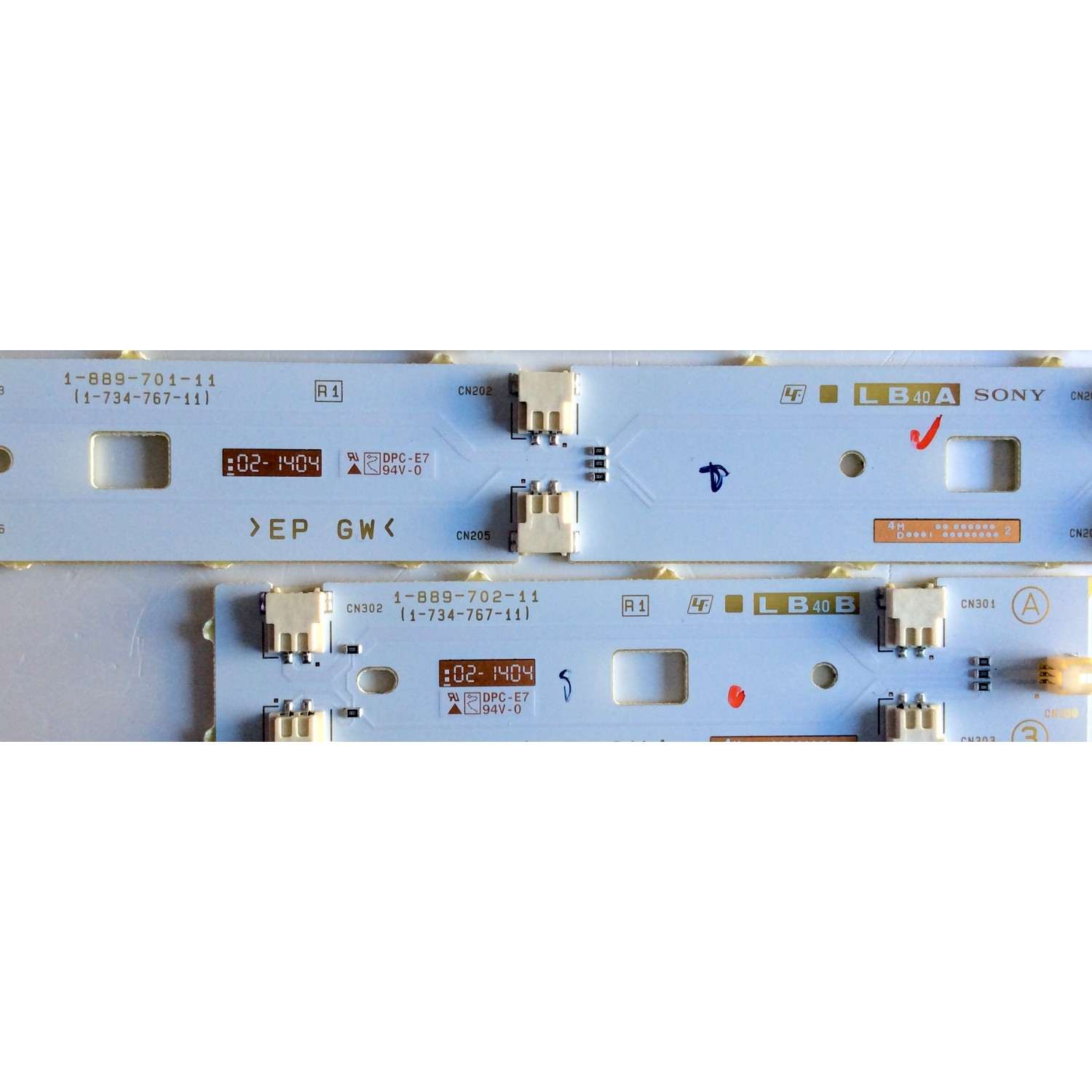 KIT DE LED´S PARA TV (10 PIEZAS) / SONY 1-889-701-11 (1-734-767-11) / 1-889-702-11 (1-734-767-11) / 047S8B 02 / 047S7B 25 / E88441 / SAMSUNG 2013SONY40A 3228 05 REV1.0 130927 / SAMSUNG 2013SONY40B / 130927 / PANEL NS4S400DND01 / MODELO KDL-40W600B - Imagen 5