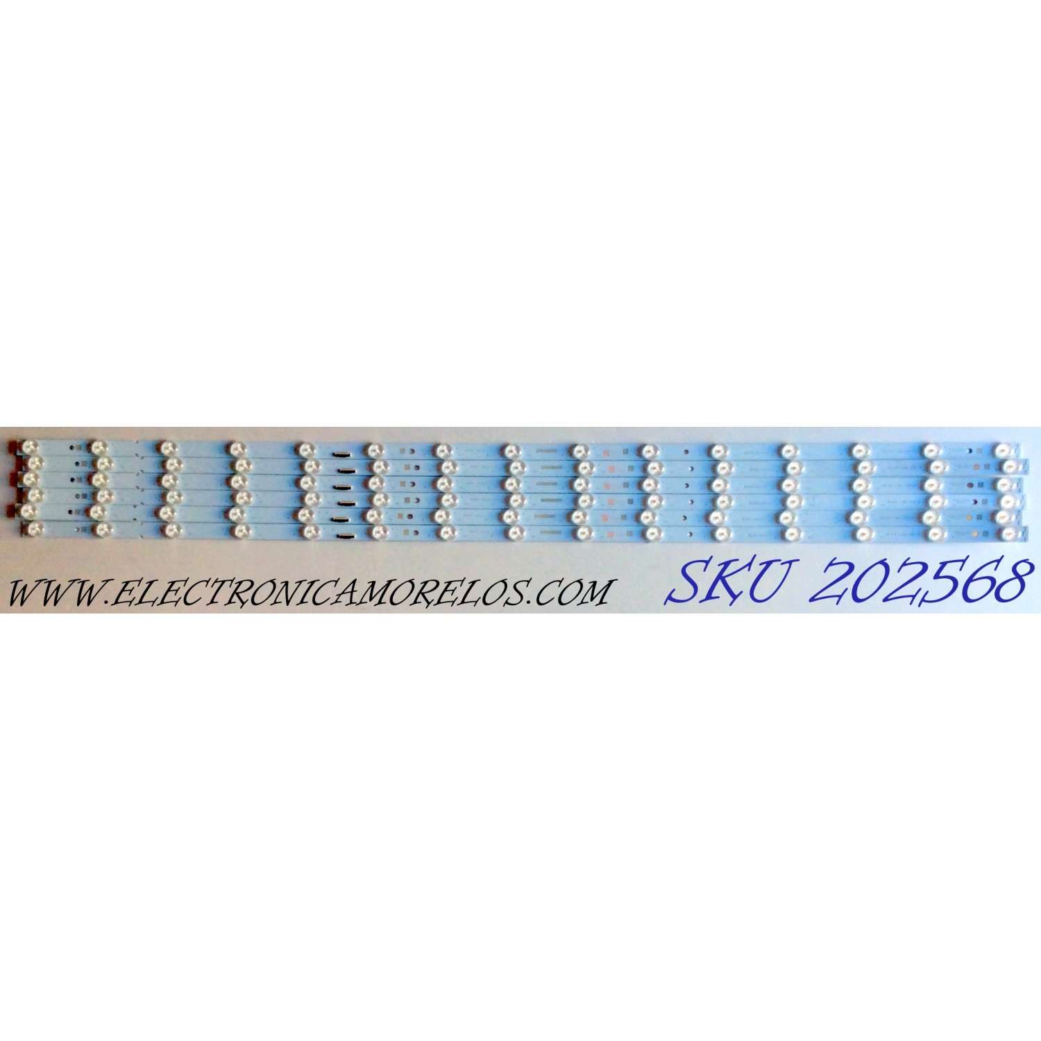 KIT DE LED´S PARA TV (6 PIEZAS) / SONY 1-984-208-12 / 18LS49 / E88441CS-194V-0 / E88441 / 006S7B / 7124 / VB0603AA / VBO6O3AA / PANEL YDS005DND01B / MODELO XBR-49X900F