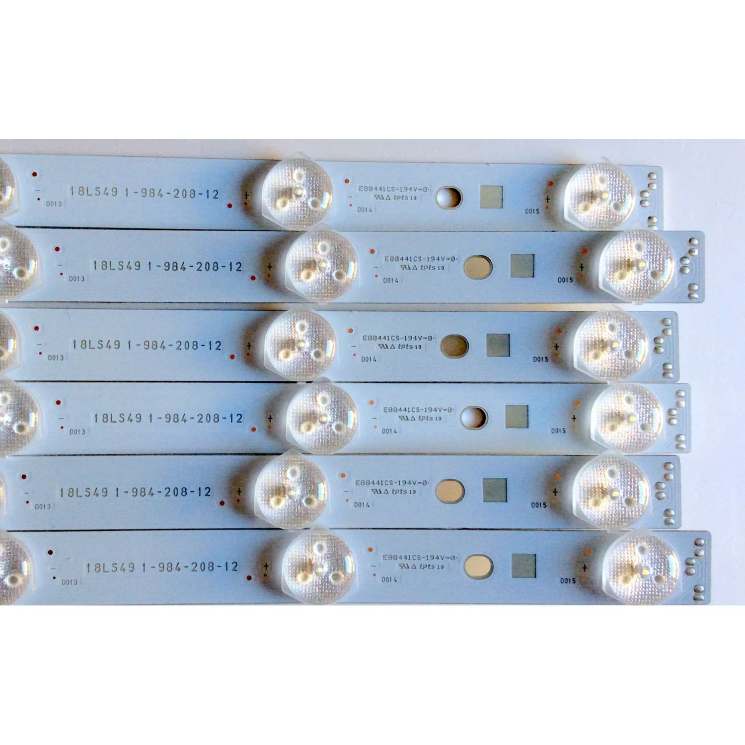 KIT DE LED´S PARA TV (6 PIEZAS) / SONY 1-984-208-12 / 18LS49 / E88441CS-194V-0 / E88441 / 006S7B / 7124 / VB0603AA / VBO6O3AA / PANEL YDS005DND01B / MODELO XBR-49X900F - Imagen 2