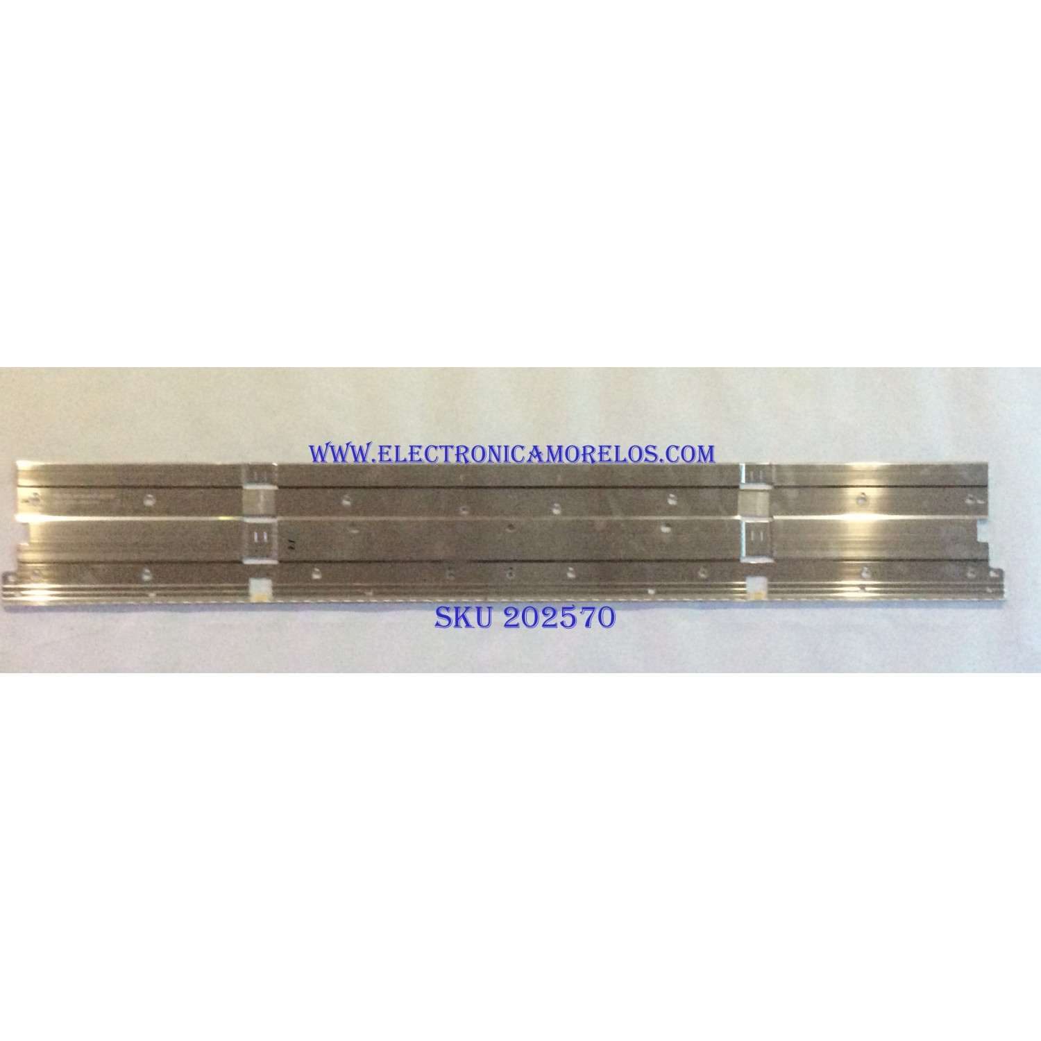 LED PARA TV (1 PIEZA) SAMSUNG  / BN96-46045A / V8N4-490SM0-R1 / BN61-16155A / PANEL CY-NR049HGLV1H / MODELO UN49RU8000F / 1.06 M X 15 CM /