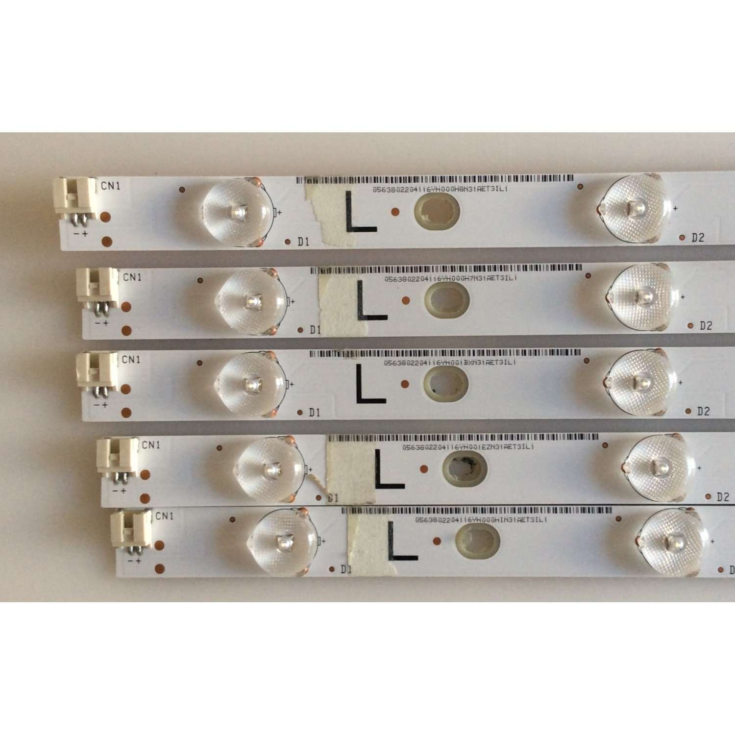 KIT DE LED´S PARA TV VIZIO (5 PIEZAS) / I-4300WS80101 V3 / TEST001E330254 / MODELO D43-D2 LWZ2ULDS - Imagen 4