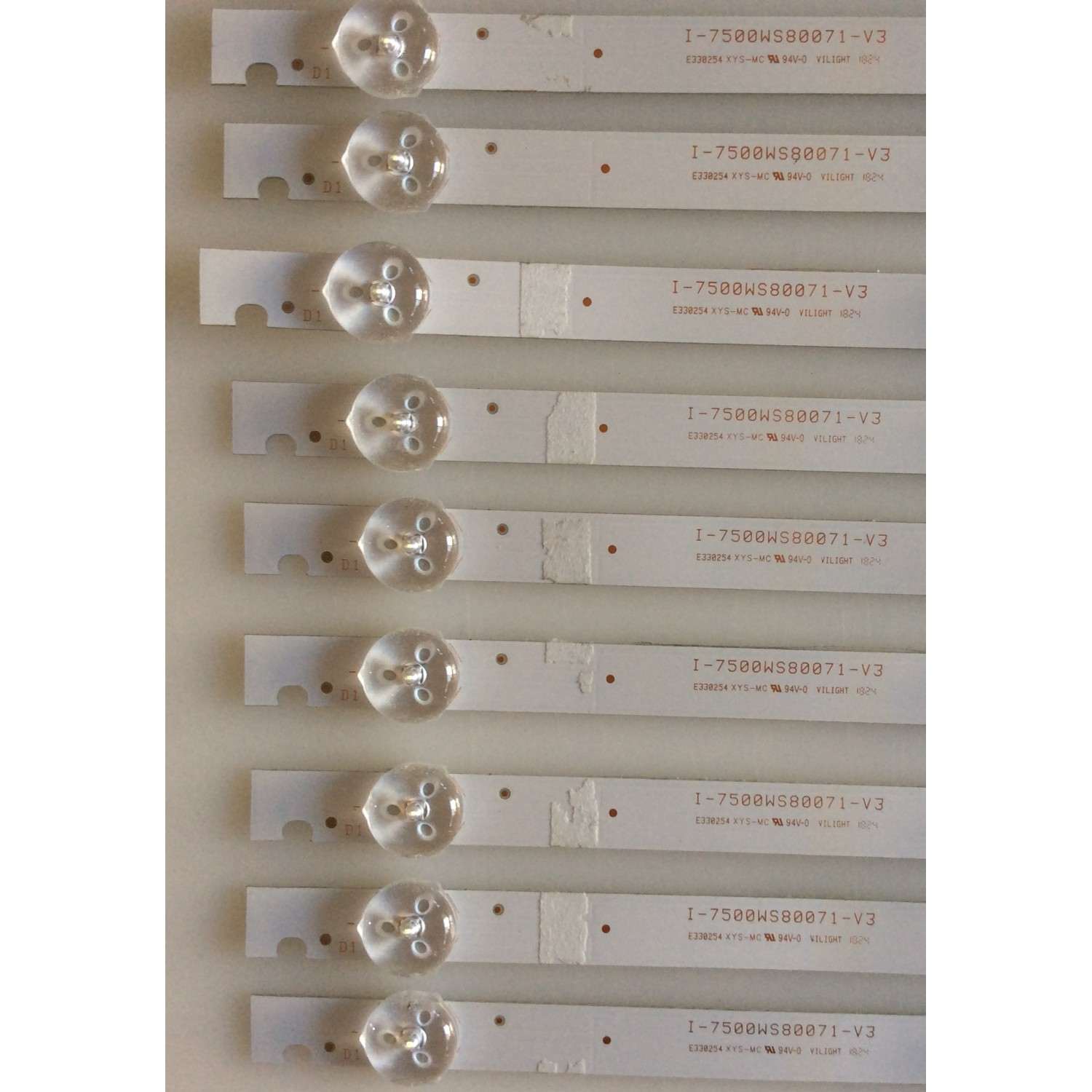 KIT DE LED´S PARA TV VIZIO (16 PIEZAS) / I-7500WS80071-V3 / PANEL LC750EQY  (SK)(A1) / MODELO E75-F2 LWZJWWMU - Imagen 2