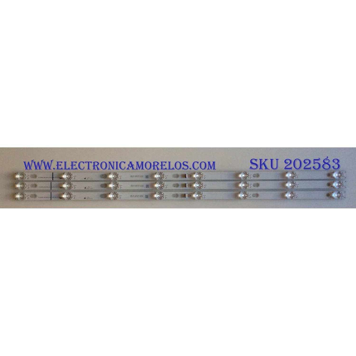 KIT DE LED´S PARA TV TCL (3 PIEZAS) / 006-P1K3541A / TOT_40D2900_3X8_3030C_D6T-2D1_4S1PX2   REV.V5 / 4C-LB4008-YH / PANEL LVF395ND1L / MODELO 40S305LBCA