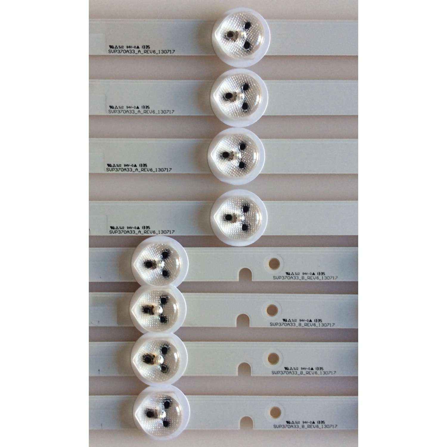 KIT DE LED´S PARA TV INSIGNIA (8 PIEZAS) / SVP370A33 / SVP370A33_A_REV6_130717 / P4ACB2 / E1012 / MODELO NS-37D20SNA19 - Imagen 2