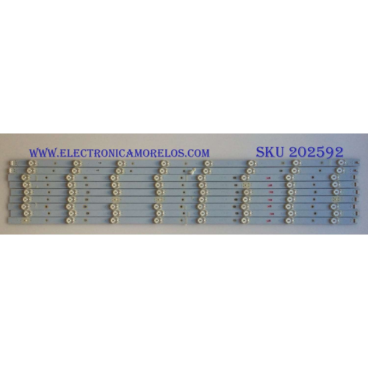 KIT DE LED'S PARA TV VIZIO (9 PIEZAS) / LB75011 / LB75011 V1_06 / PANEL V750DK1-QS3 / 10262000231 / MODELOS E75-E3 LFTIGRAT / E75-E3 LFTIGRLT / NOTA IMPORTANTE:KIT CUENTA ORIGINALMENTE DE 14 PIEZAS ((INCOMPLETO SOLO 9 PIEZAS))