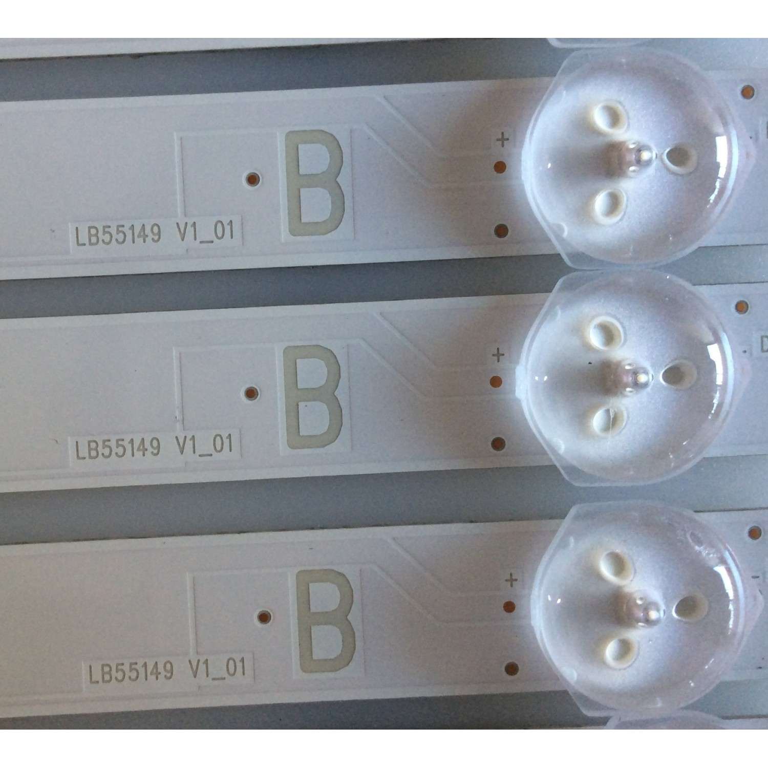 KIT DE LED´S PARA TV VIZIO (16 PIEZAS)(AZULES) /  YFPBC-1E355813 / LB55149  V0_01 / LB55149  V1_01 / 09810108DH07 / 09810108DH03 / PANEL T550QVN05.D / MODELO M557-G0 - Imagen 5