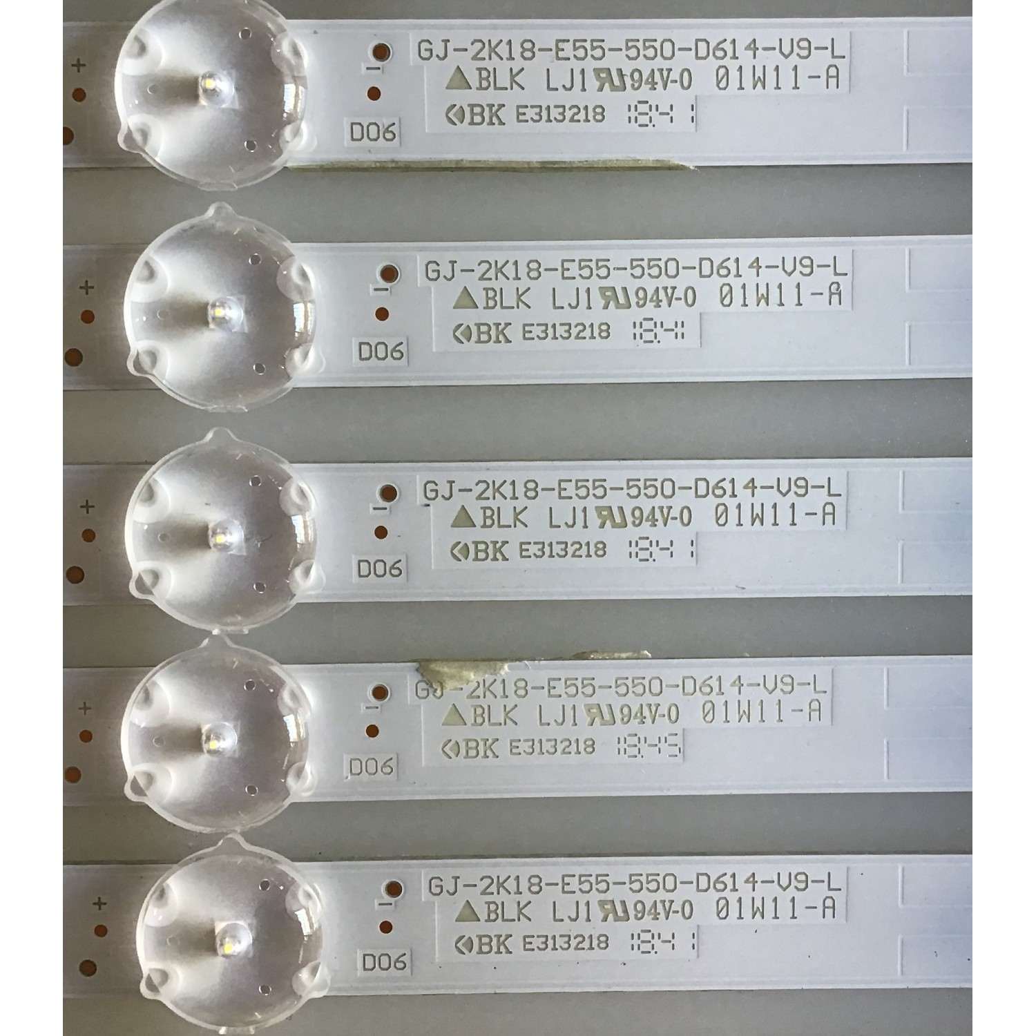 KIT DE LED'S PARA TV VIZIO (12 PIEZAS) / GJ-2K18-E55-550-D614-V9 / GJ-2K18-E55-550-D614-V9-R / GJ-2K18-E55-550-D614-V9-L / PANEL TPT550U1-QVN05.U / MODELO E55-F1 LTMWWUMU - Imagen 2