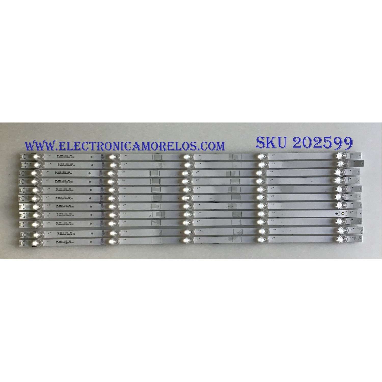 KIT DE LED'S PARA TV SHARP (11 PIEZAS) / JL.D65051330-365AS-M_V02 / 1201279 / 180921 / PANEL HD650S1U71-L1\S0\GM\CKD\ROH / MODELOS LC-65Q7370U / LC-65Q7300U / NOTA IMPORTANTE:KIT CUENTA ORIGINALMENTE DE 12 PIEZAS ((INCOMPLETO SOLO 11 PIEZAS))