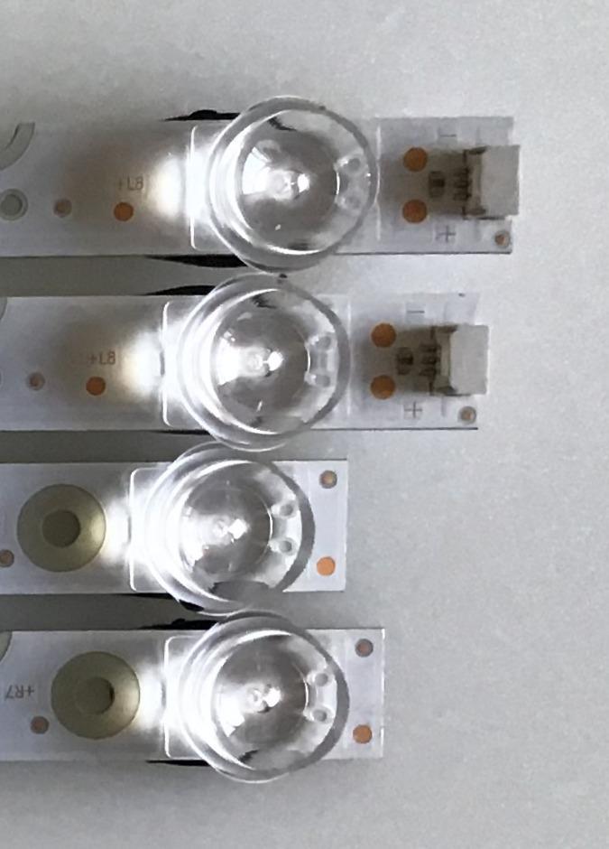 KIT DE LEDS PARA TV TCL ORIGINAL 4 PIEZAS / NUMERO DE PARTE SJ.SB.D5500801-3030HL-M-HF / SJ.SB.D5500701-3030HR-M-HF / 1.14.HBMD550003 / 1.14.HBMD550002 / 4C-LB5507-PF01J / 4C-LB5508-PF01J / PANEL LVU550NDEL / MODELOS 55S421 / 55S423 / 55S423LIAA / 55S425 - Imagen 3