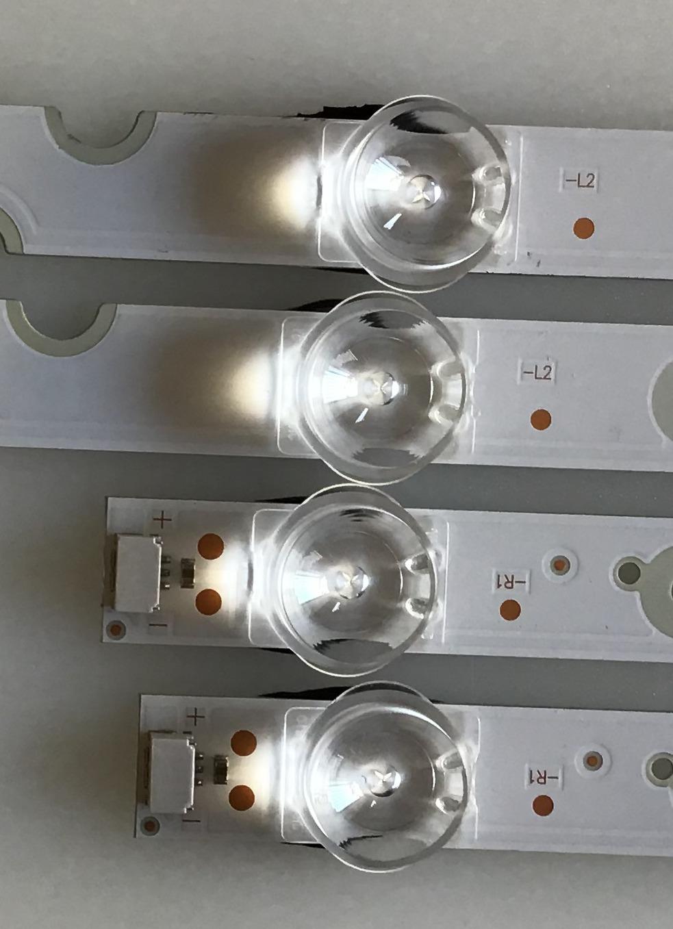 KIT DE LEDS PARA TV TCL ORIGINAL 4 PIEZAS / NUMERO DE PARTE SJ.SB.D5500801-3030HL-M-HF / SJ.SB.D5500701-3030HR-M-HF / 1.14.HBMD550003 / 1.14.HBMD550002 / 4C-LB5507-PF01J / 4C-LB5508-PF01J / PANEL LVU550NDEL / MODELOS 55S421 / 55S423 / 55S423LIAA / 55S425 - Imagen 2