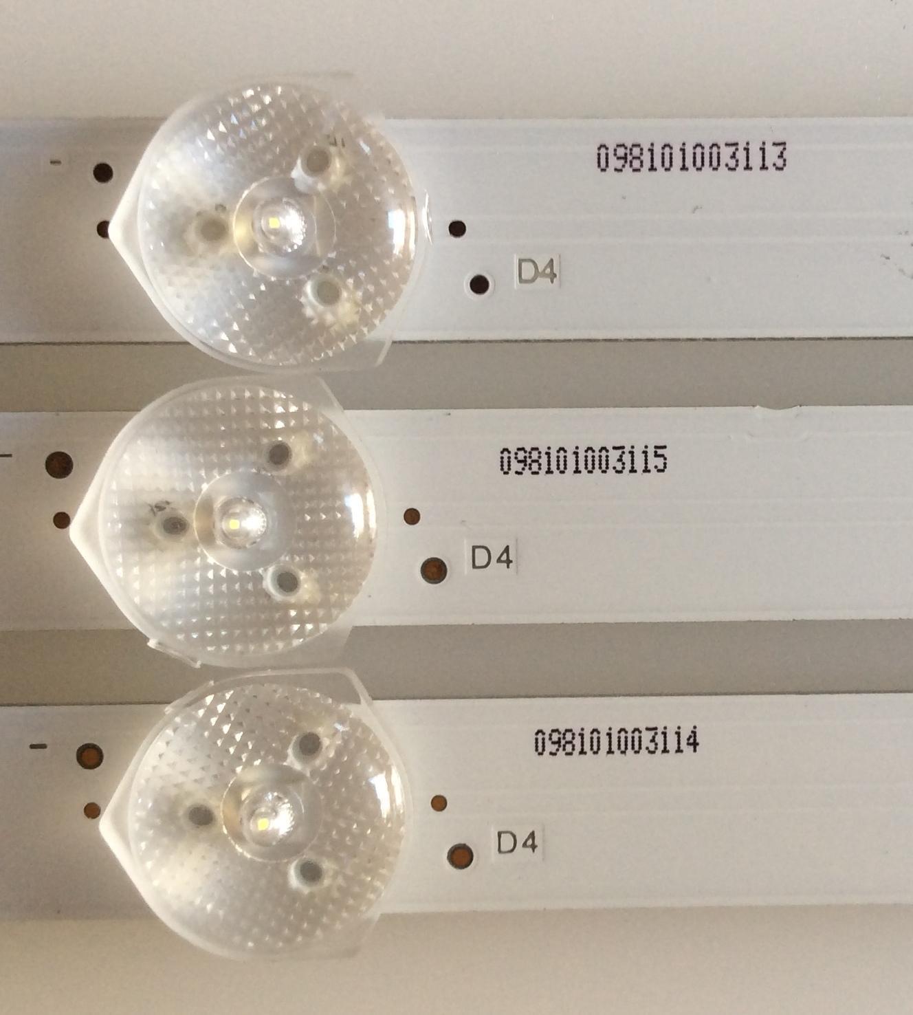 KIT DE LED'S PARA TV VIZIO (3 PIEZAS) / IC-C-VZAA39D678 / 0981-0100-3113 / 0981-0100-3114 / 0981-0100-3115 / IC-C-VZAA39D678A /  IC-C-VZAA39D678B / IC-C-VZAA39D678C / PANEL T390XVN01.0 / MODELOS D39H-D0 LAUAUICS / D39H-D0 LAUAUIDS / D39H-D0 LAUAUIES - Imagen 4